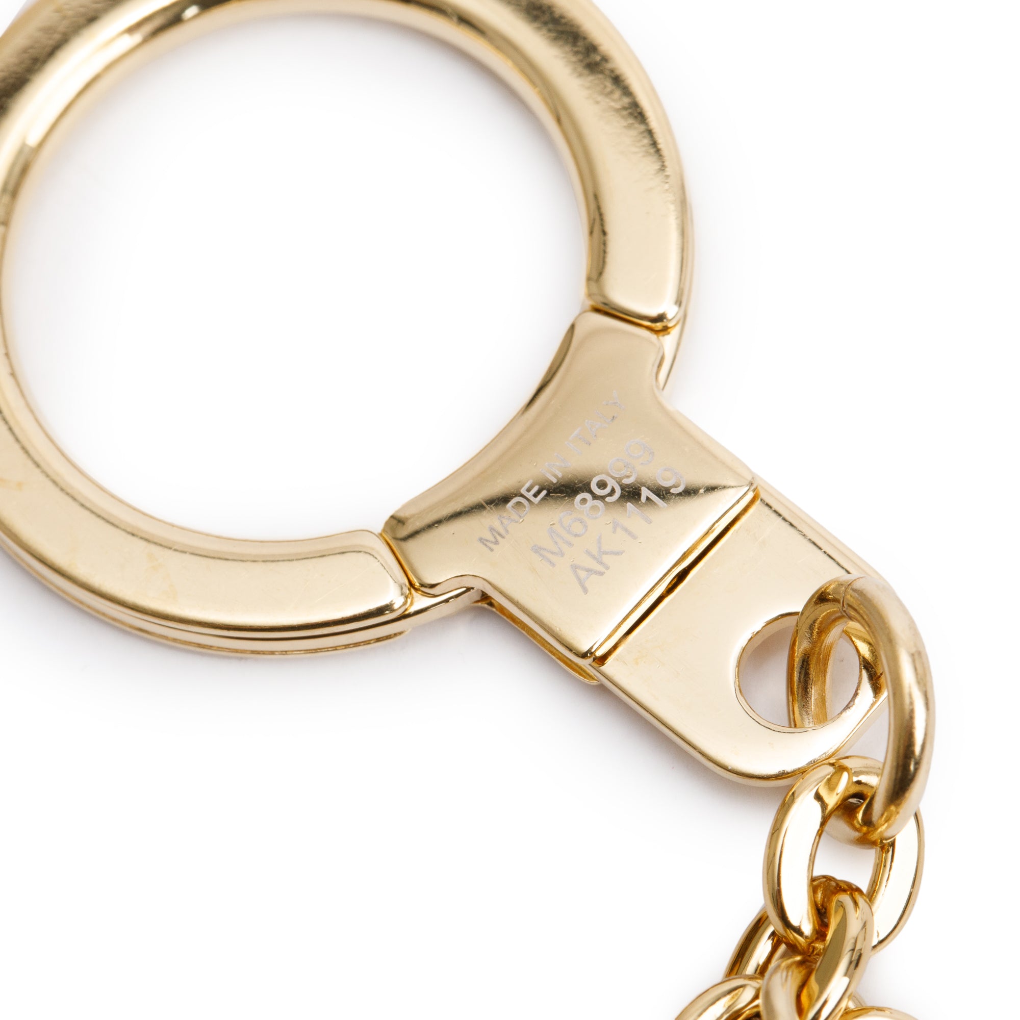 Louis Vuitton Gold-Tone Metal Fleur De Monogram Bag Charm