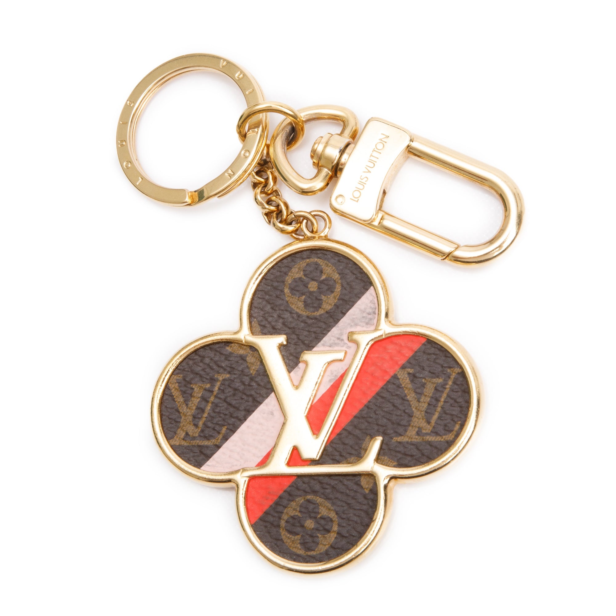 Louis Vuitton Gold-Tone Metal Into the Flower Bag Charm