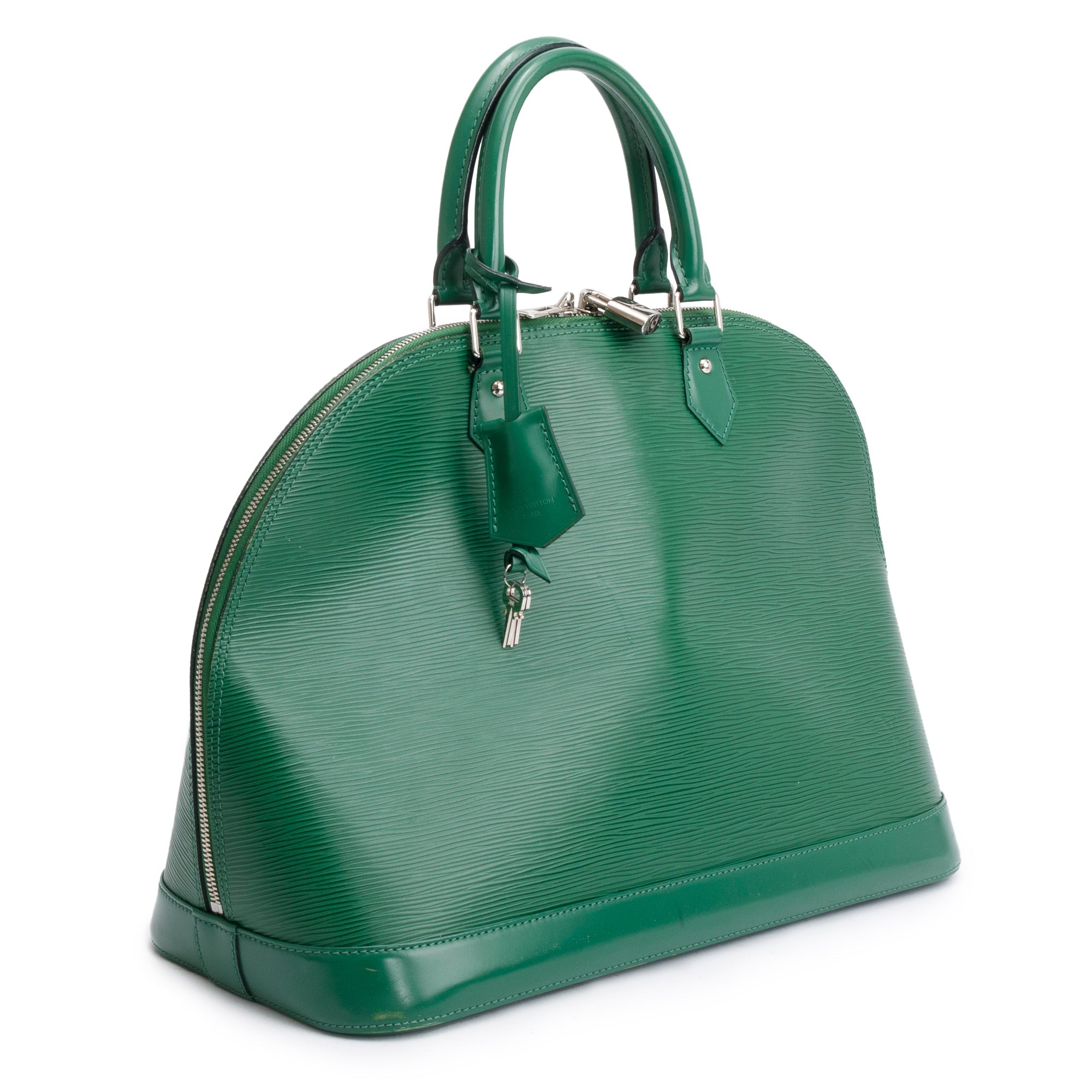 green louis vuitton epi backpack Louis Vuitton Green Epi Leather Alma GM – OLIVER'S