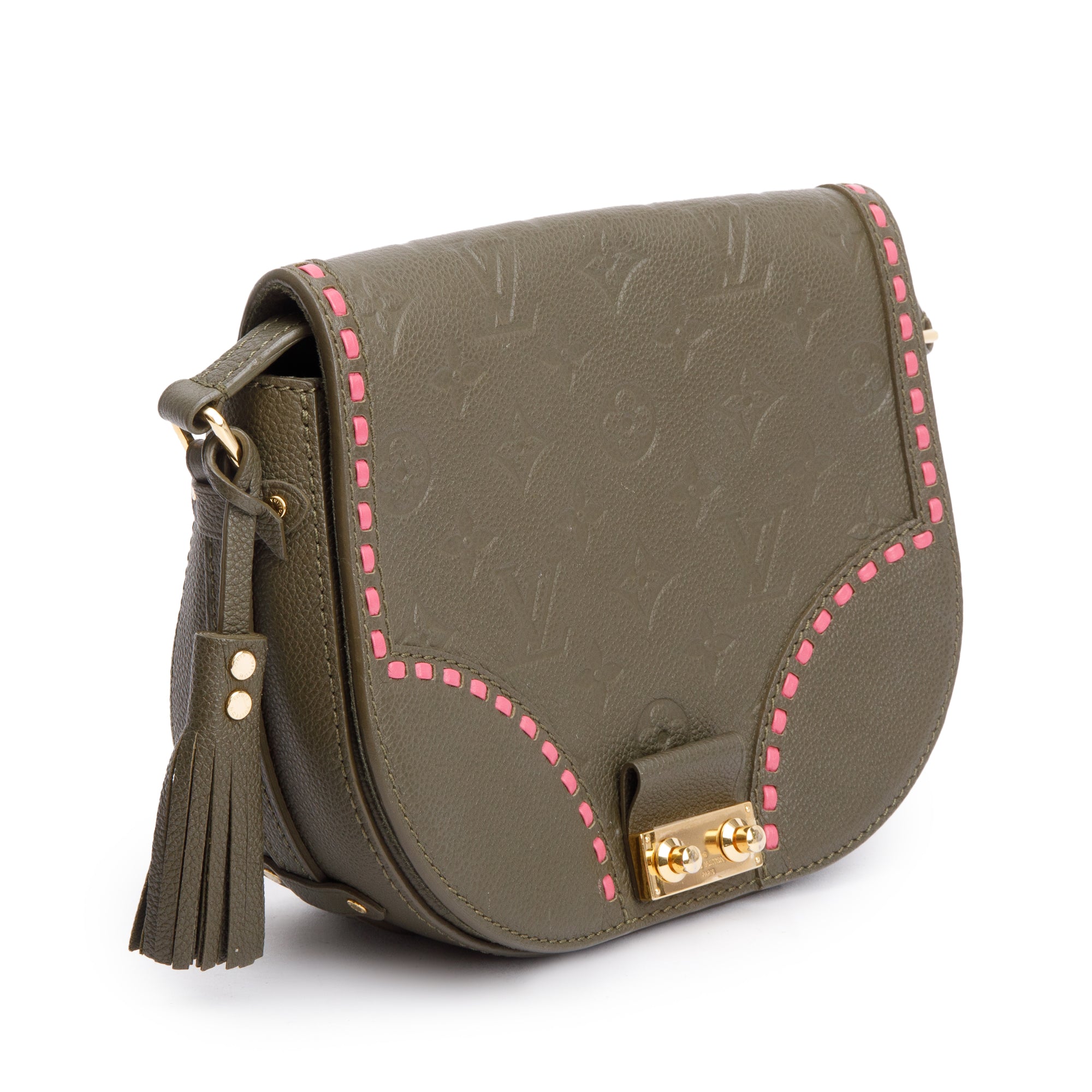 Louis Vuitton Green Monogram Empreinte Leather Junot Shoulder Bag