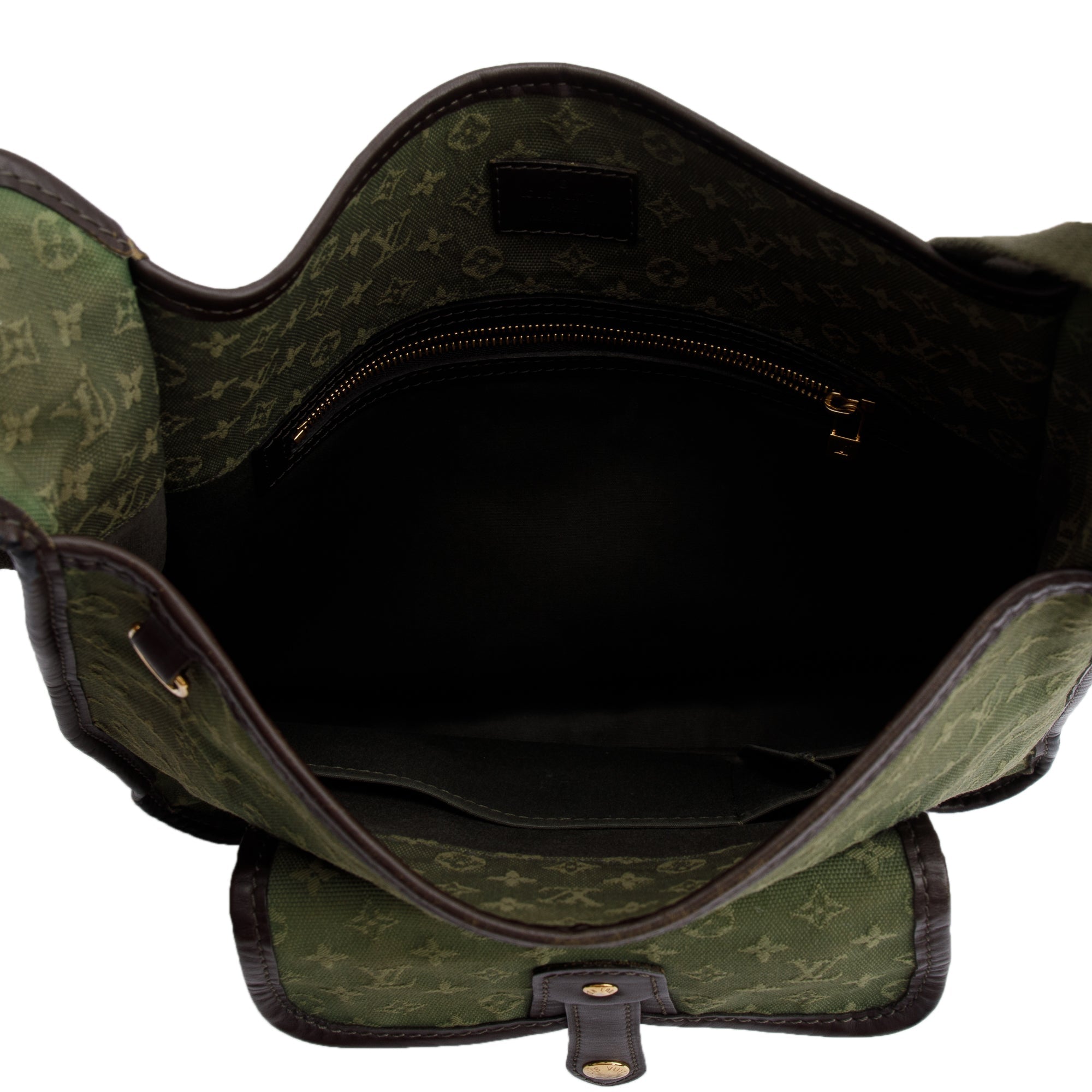 Louis Vuitton Green Monogram Mini Lin Mary Kate Besace