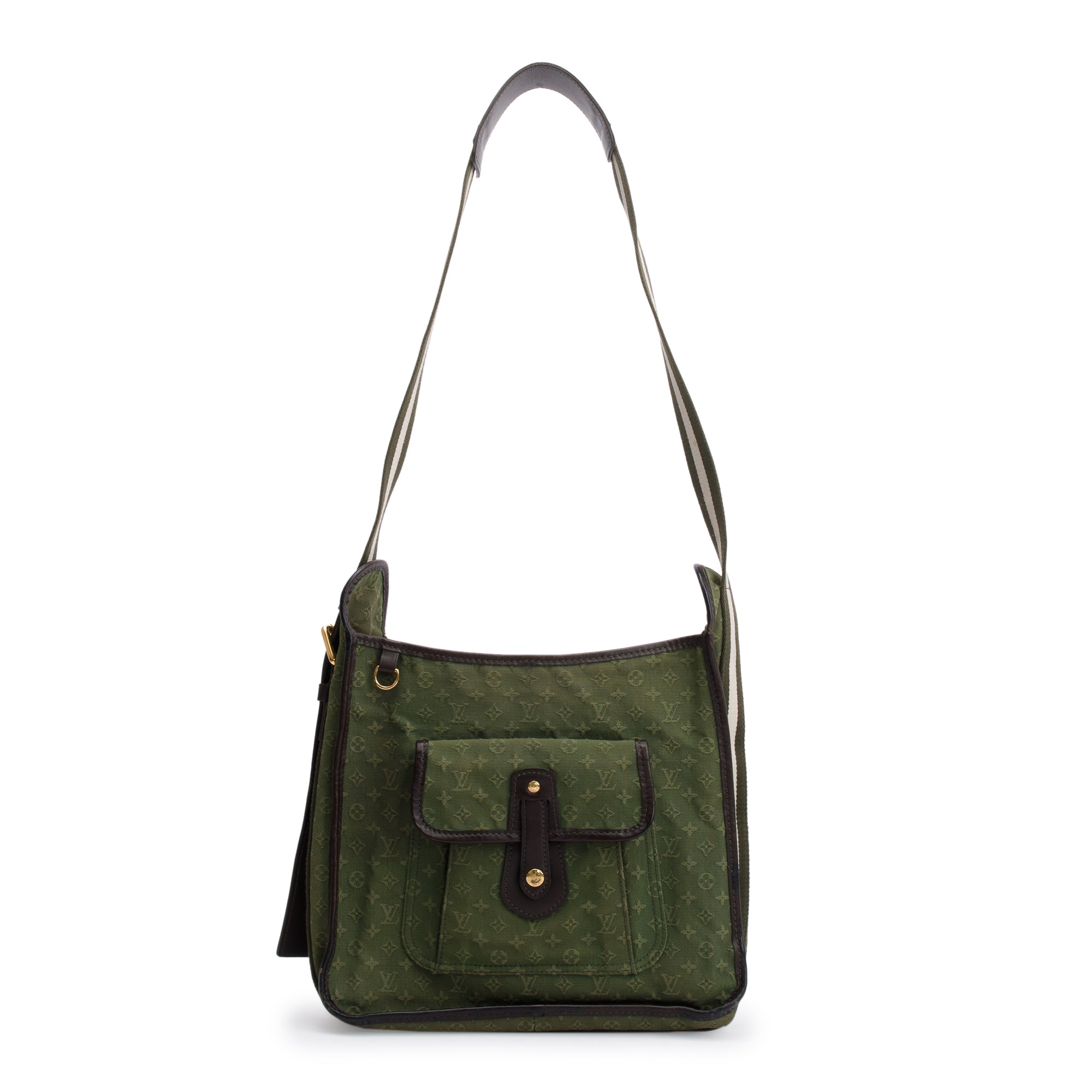 Louis Vuitton Green Monogram Mini Lin Mary Kate Besace