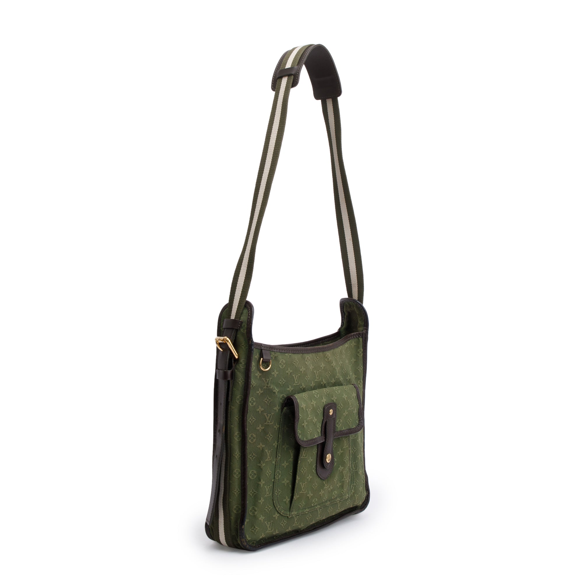 Louis Vuitton Green Monogram Mini Lin Mary Kate Besace