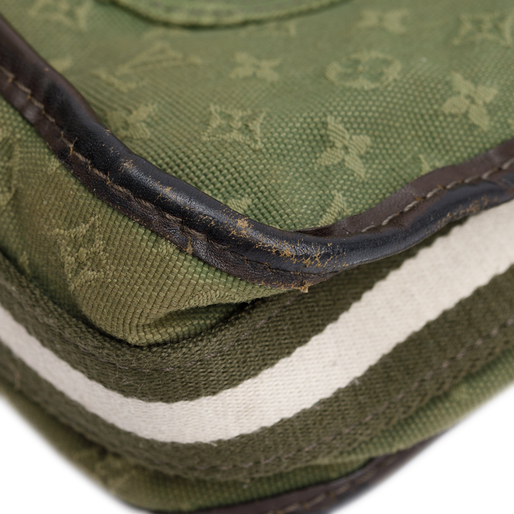 Louis Vuitton Green Monogram Mini Lin Mary Kate Besace