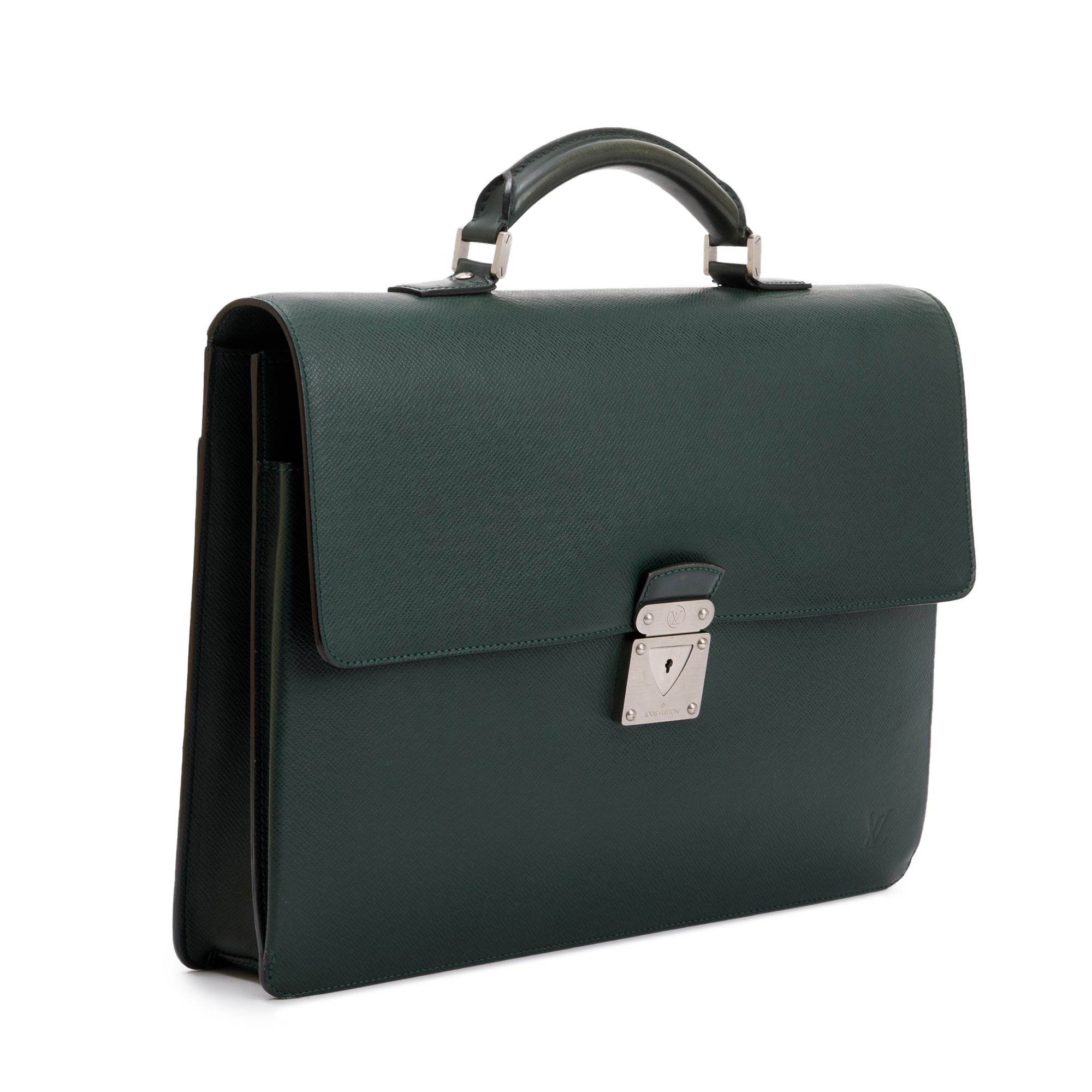 Louis Vuitton Green Taiga Leather Laguito Briefcase