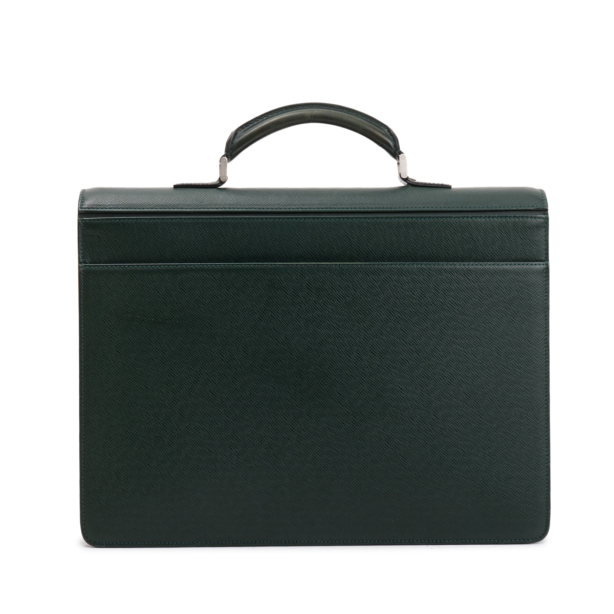 Louis Vuitton Green Taiga Leather Laguito Briefcase