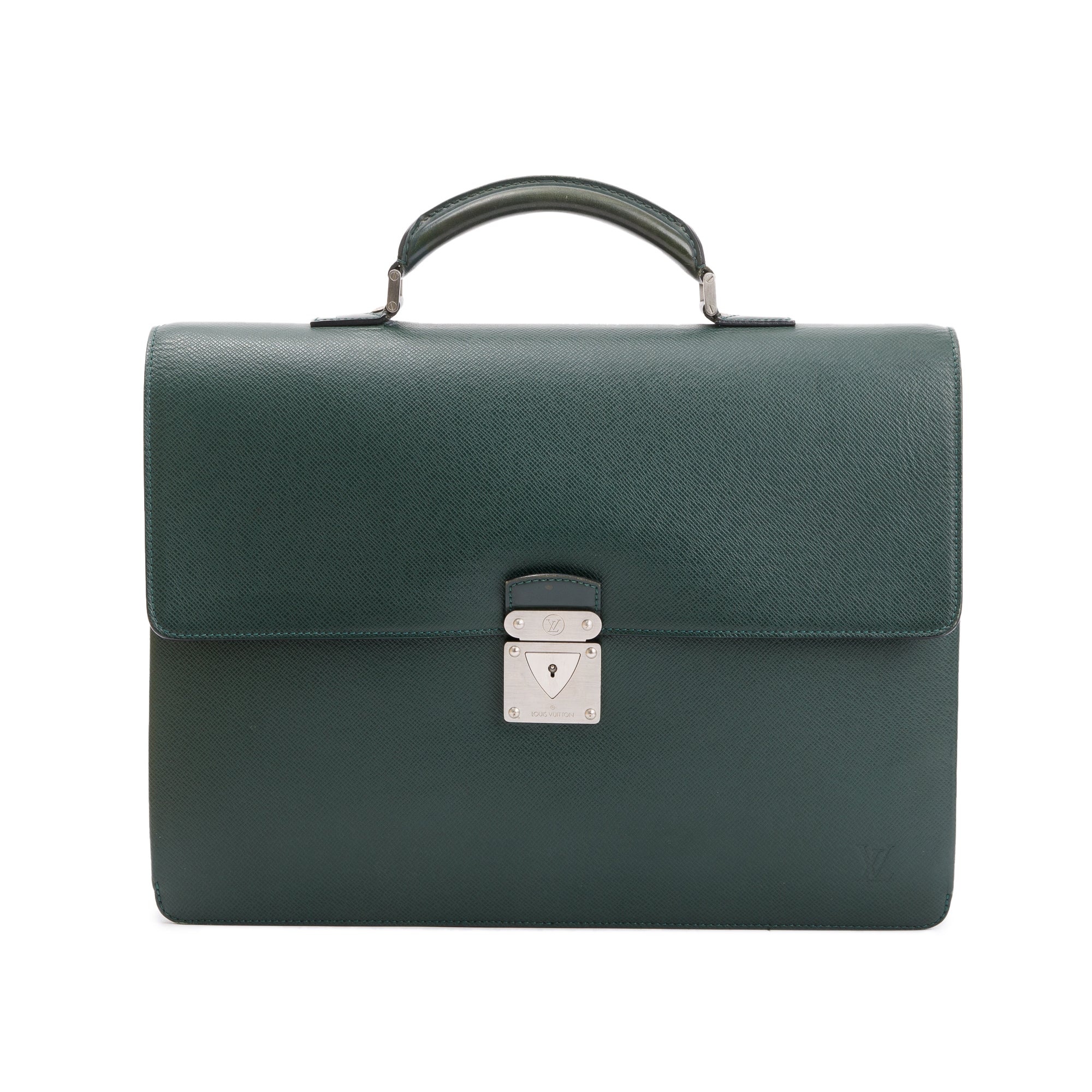 Louis Vuitton Green Taiga Leather Laguito Briefcase