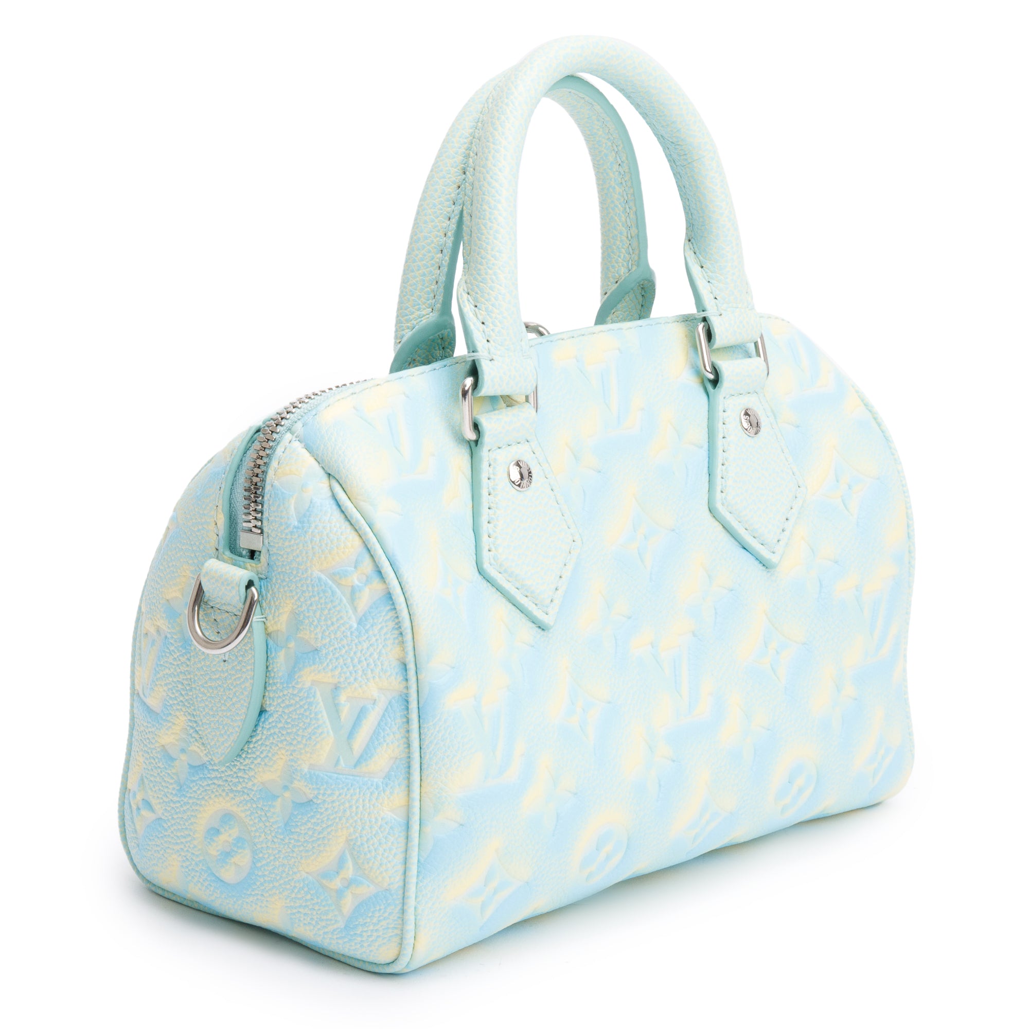 Louis Vuitton Green Tie-Dye Empreinte Monogram Summer Stardust Speedy Bandouliere 20 w/ Strap