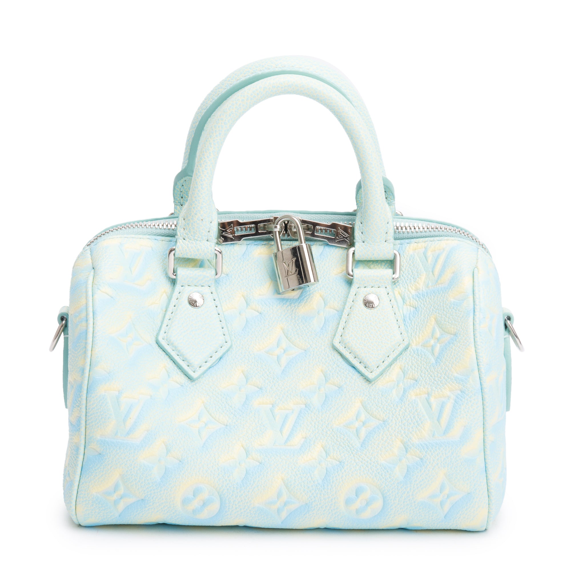 Louis Vuitton Green Tie-Dye Empreinte Monogram Summer Stardust Speedy Bandouliere 20 w/ Strap