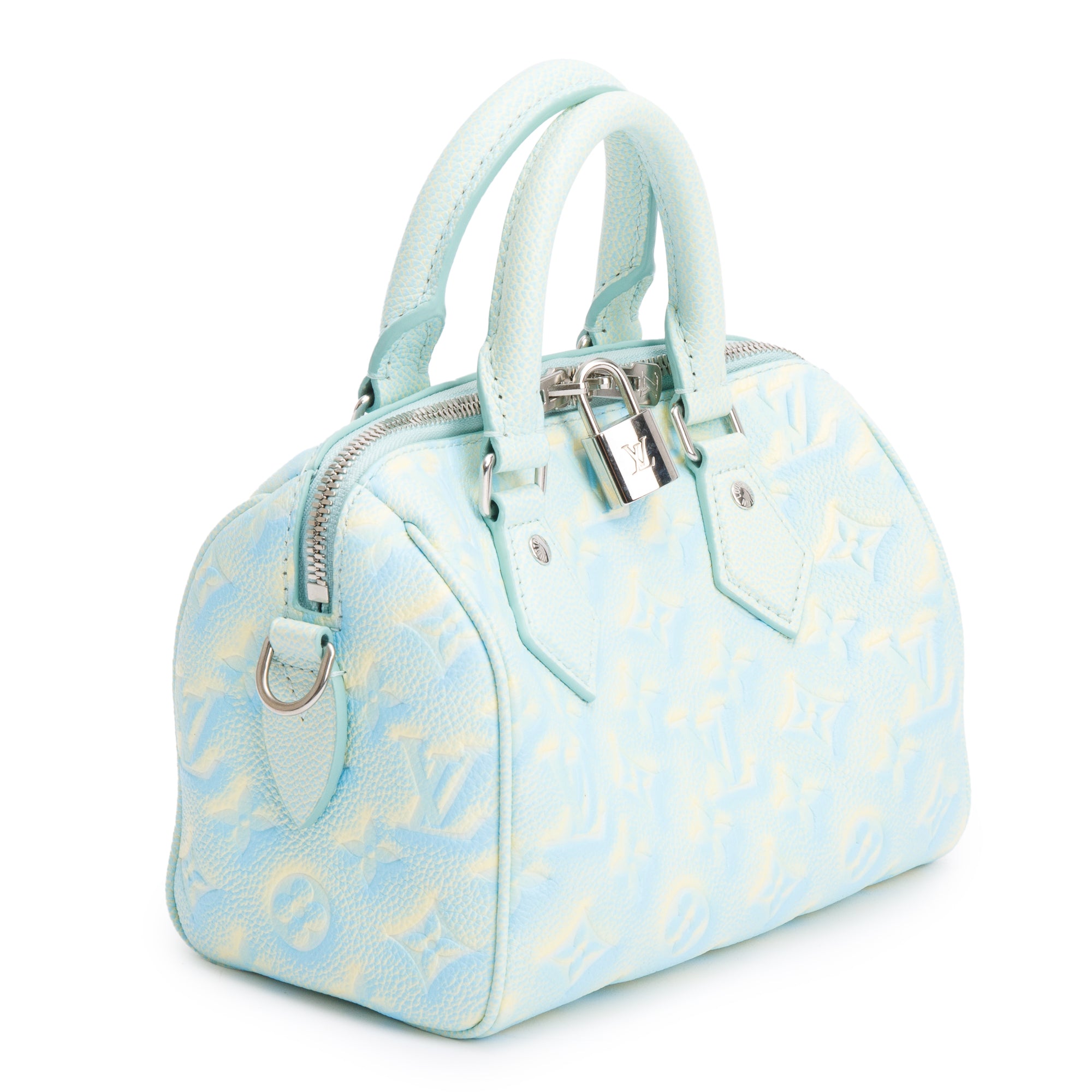 Louis Vuitton Green Tie-Dye Empreinte Monogram Summer Stardust Speedy Bandouliere 20 w/ Strap