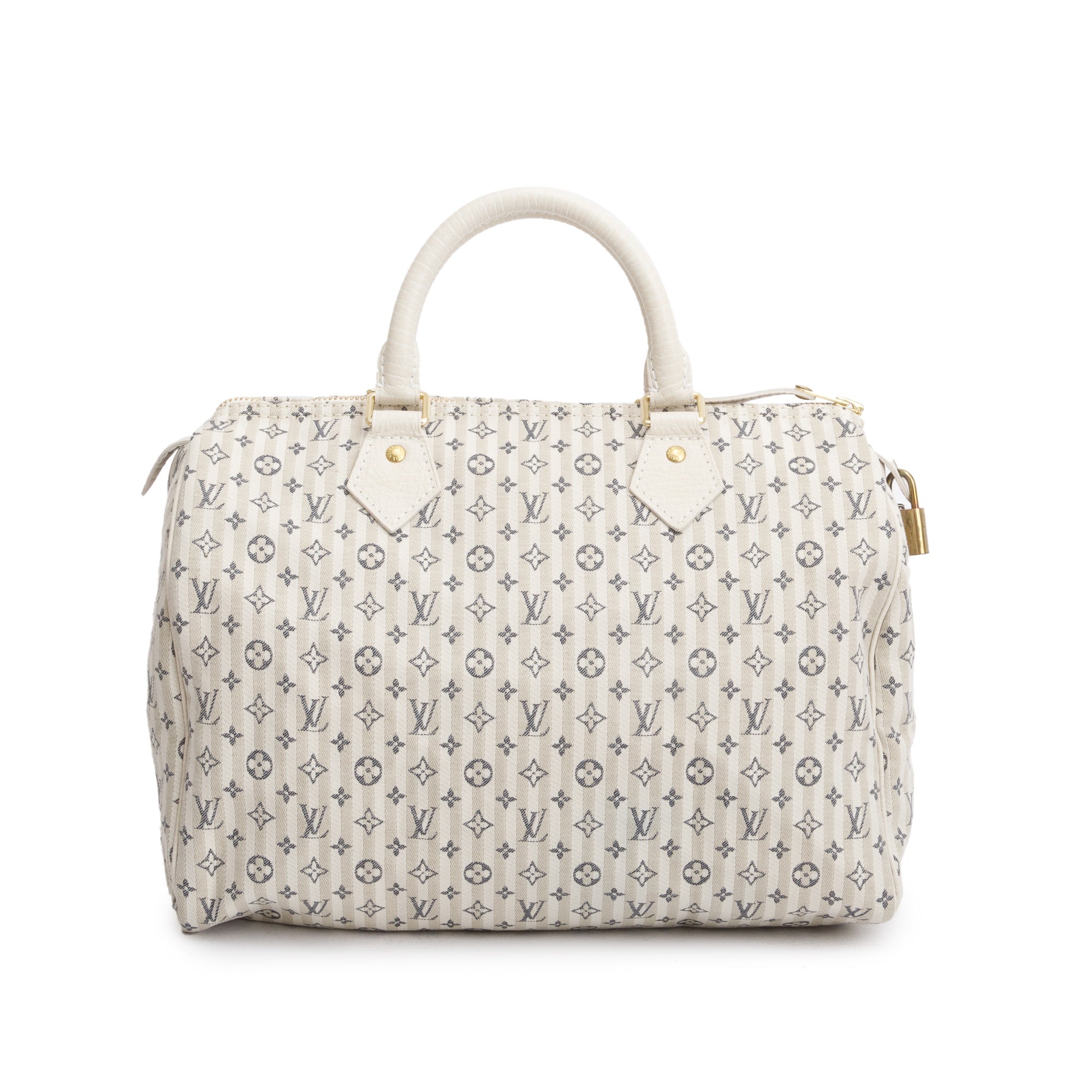 Louis Vuitton Grey Monogram Mini Lin Speedy 30