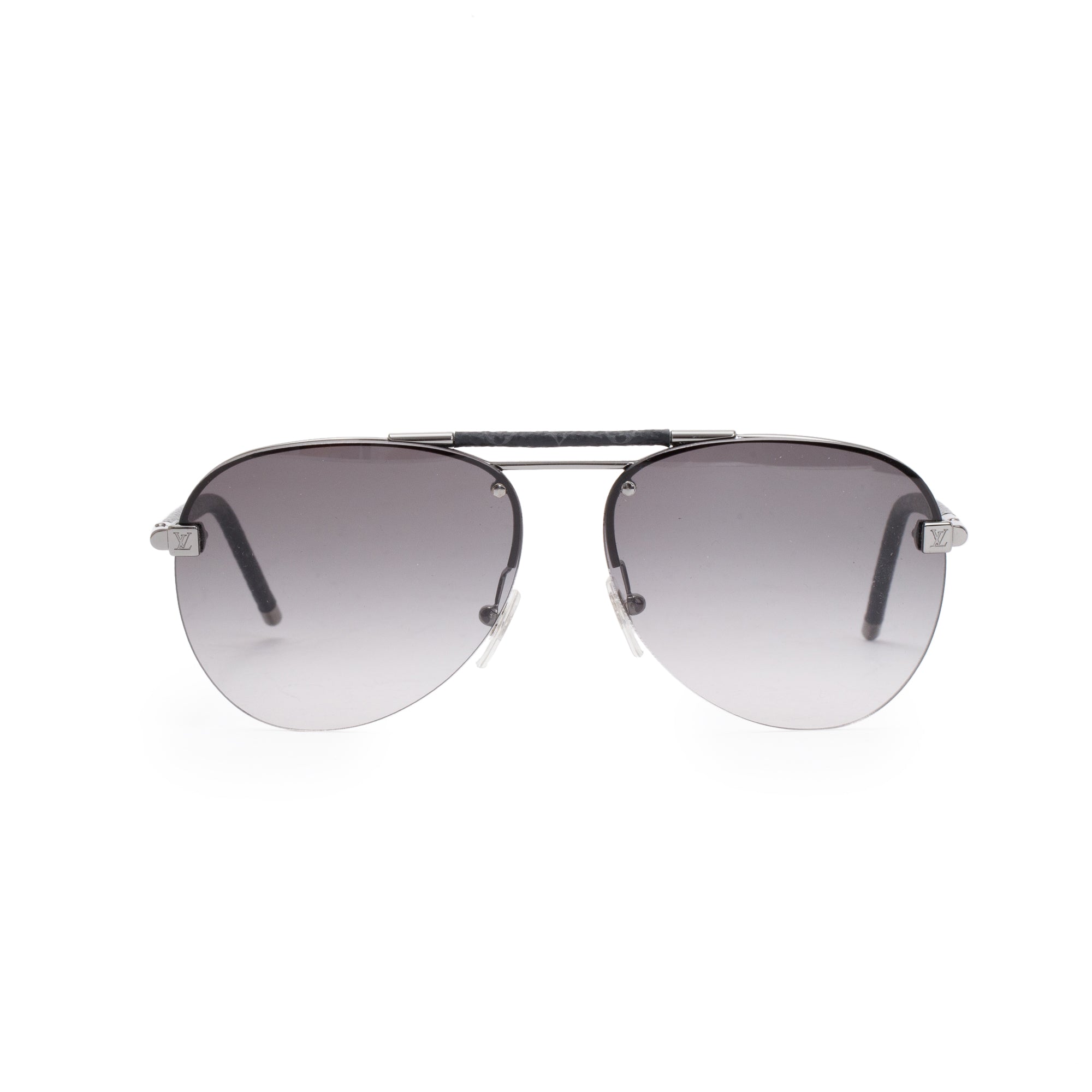 Louis Vuitton Gunmetal Clockwise Canvas Sunglasses