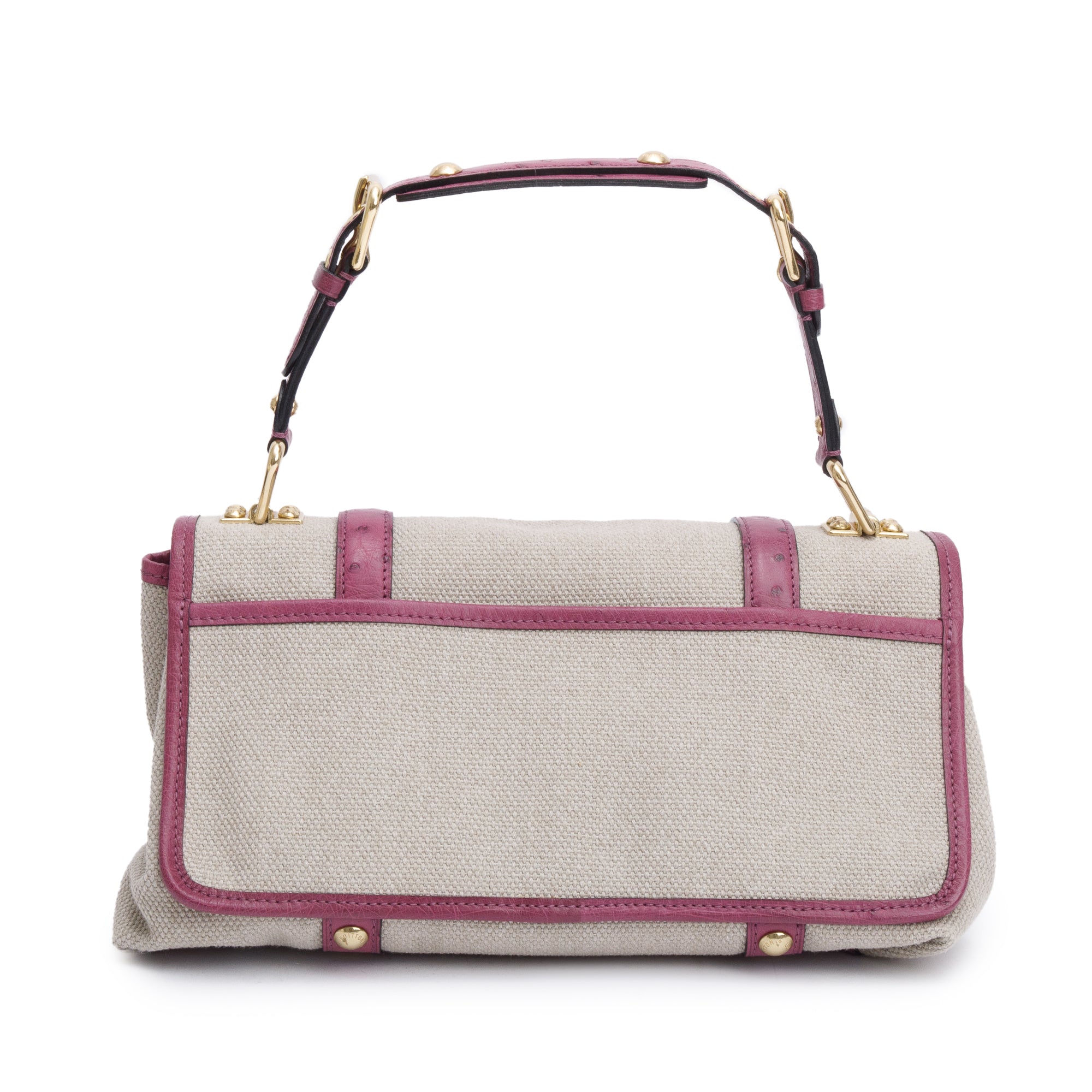 Louis Vuitton Lilac Toile Ostrich Toile Trianon Sac Express GM Bag