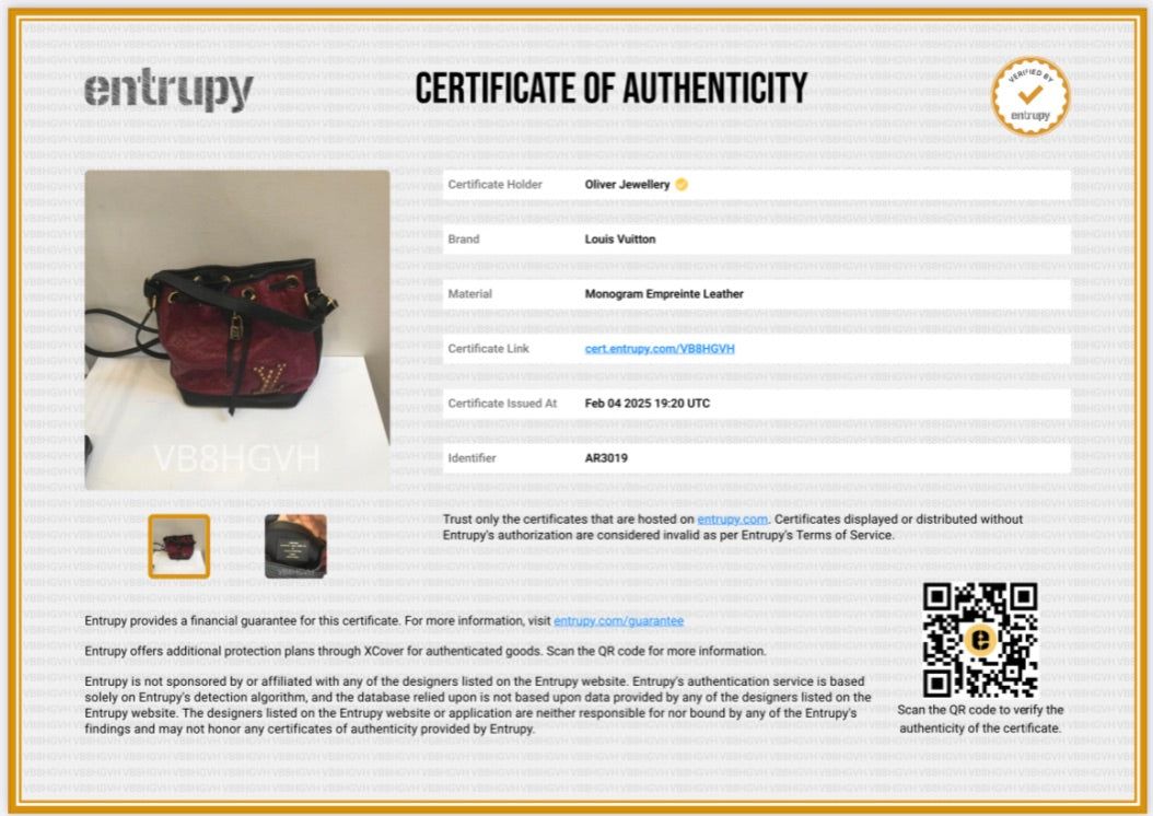 Louis Vuitton Limited Edition Cranberry Monogram Embossed Leather Jeu Neo Noe Bag