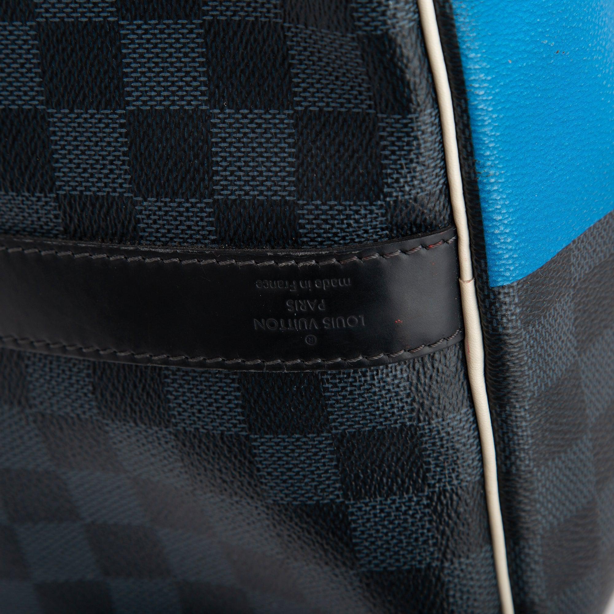 Louis Vuitton Limited Edition Damier Cobalt America's Cup Keepall Bandouliere 55