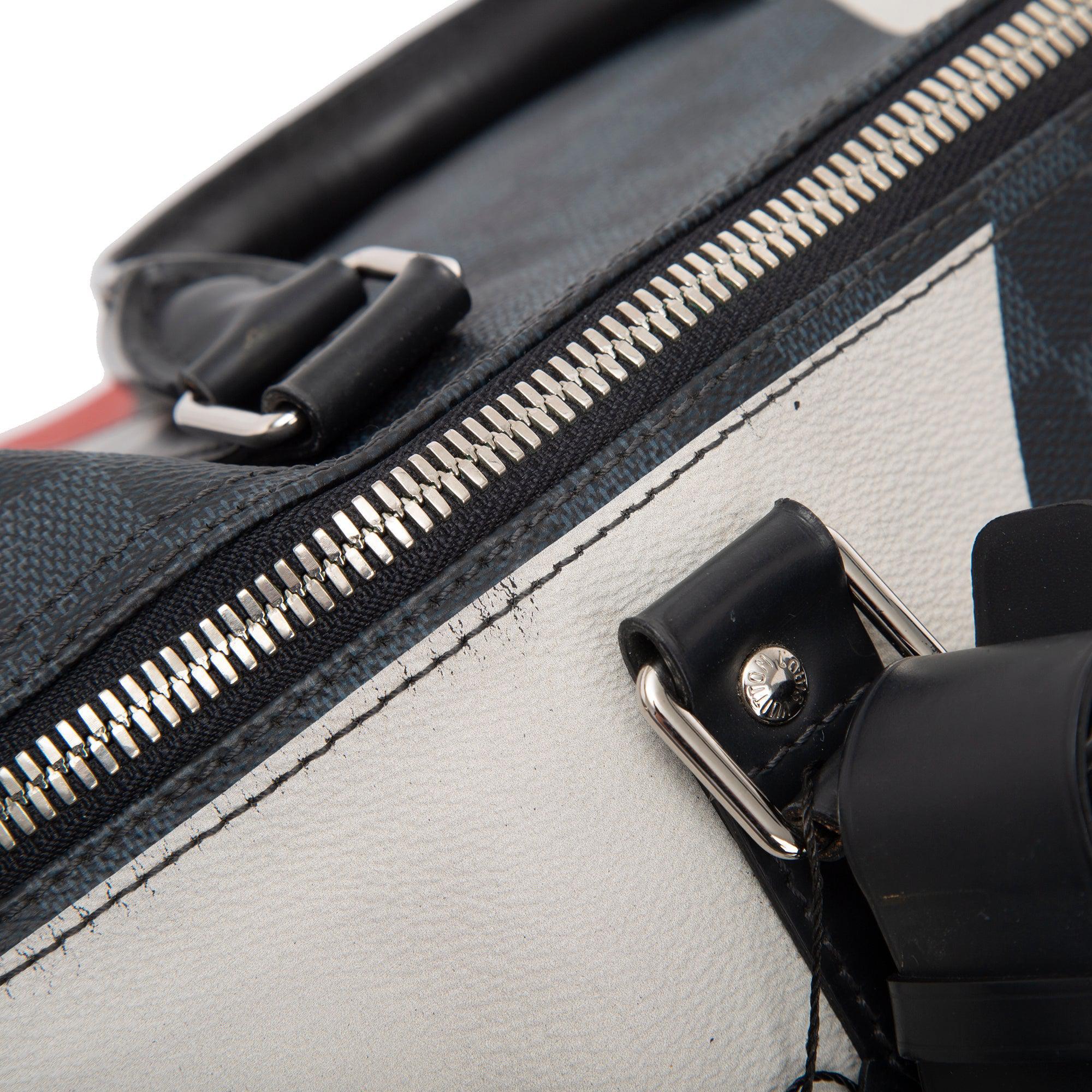 Louis Vuitton Limited Edition Damier Cobalt America's Cup Keepall Bandouliere 55