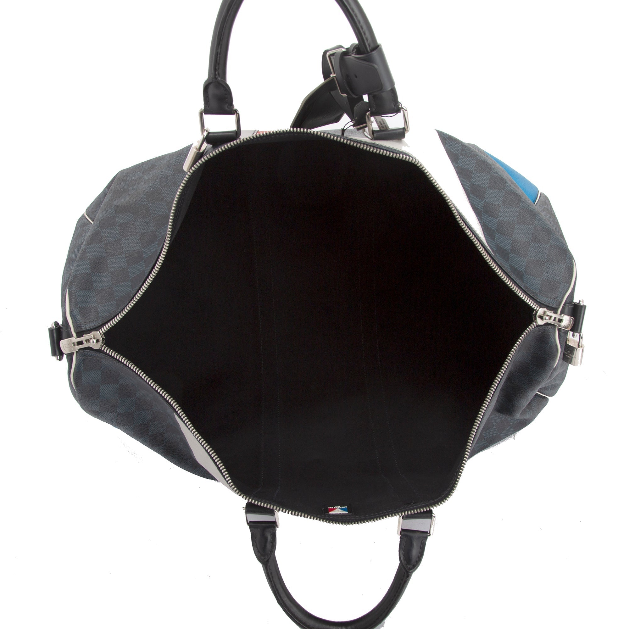 Louis Vuitton Limited Edition Damier Cobalt America's Cup Keepall Bandouliere 55