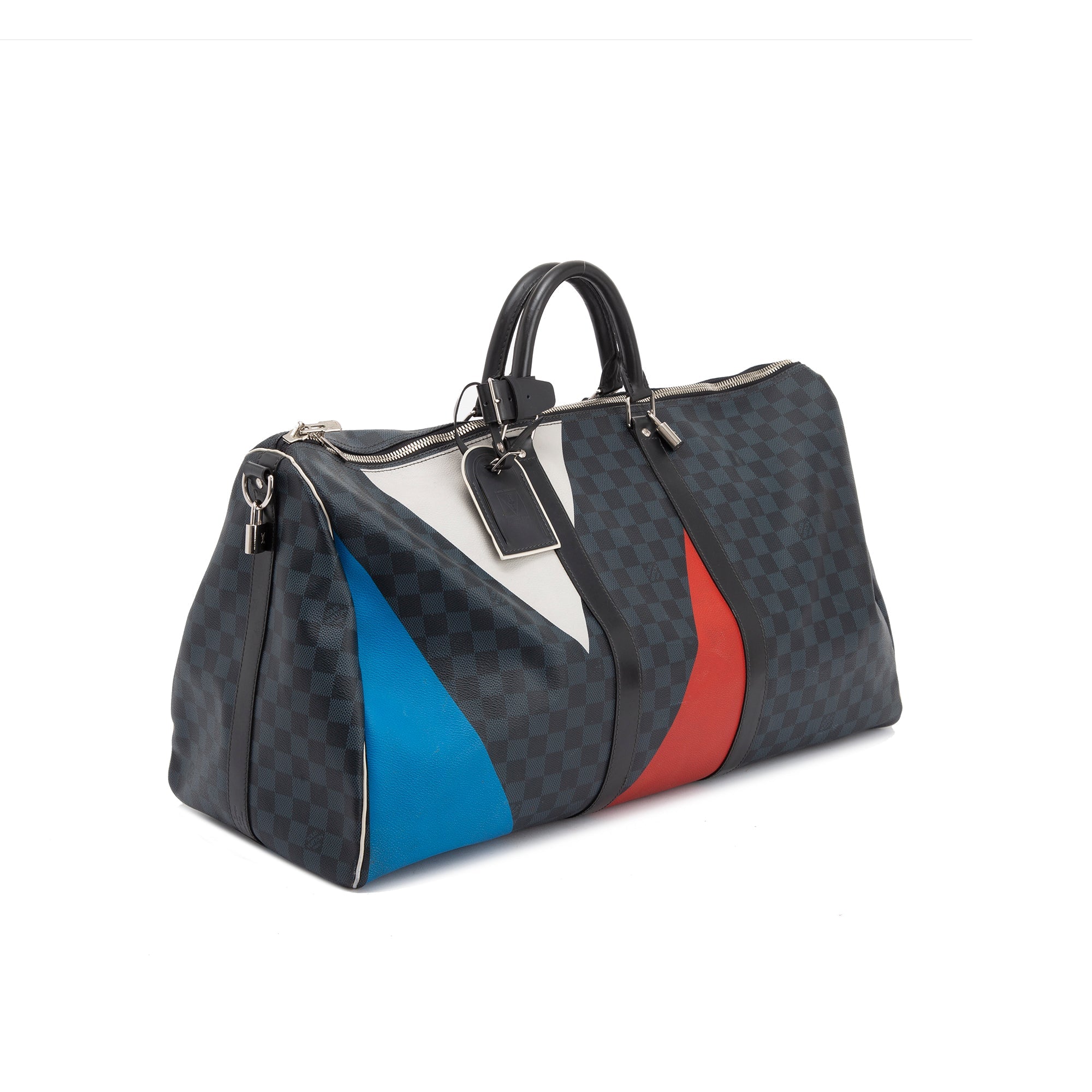 Louis Vuitton Limited Edition Damier Cobalt America's Cup Keepall Bandouliere 55