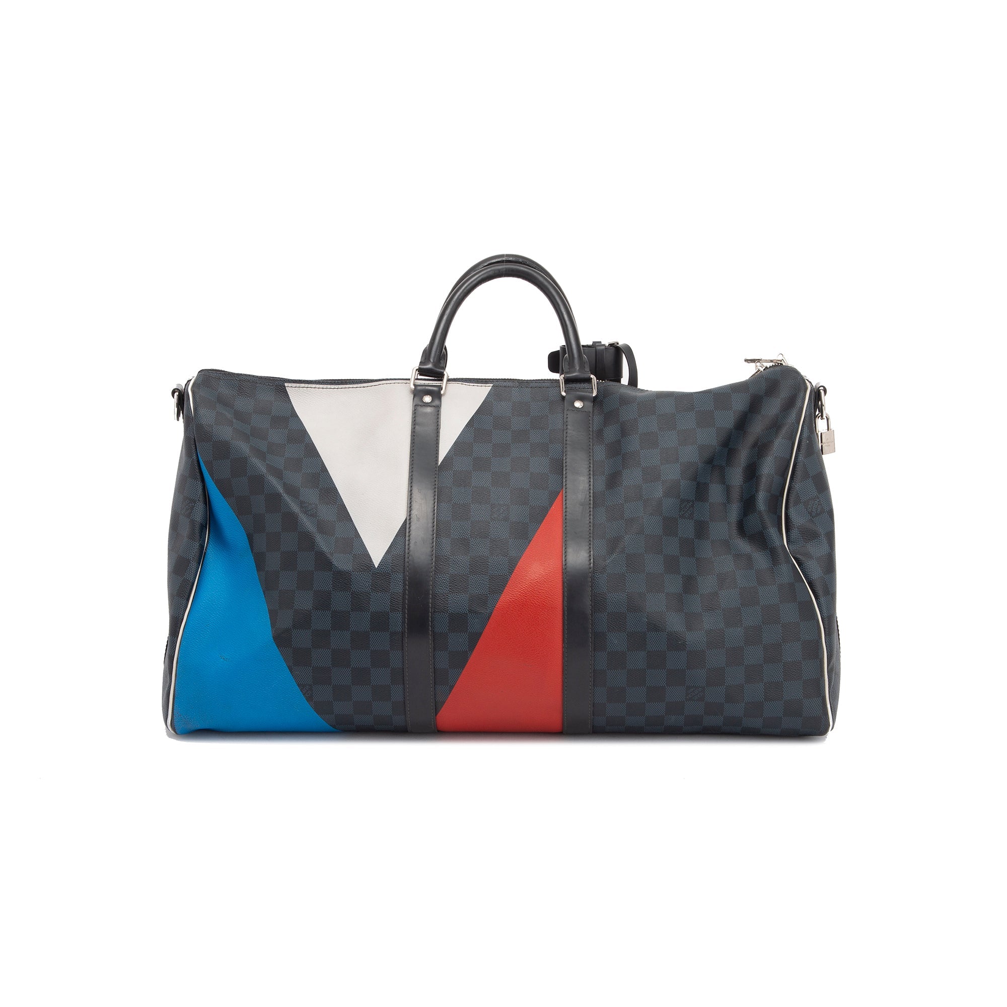 Louis Vuitton Limited Edition Damier Cobalt America's Cup Keepall Bandouliere 55
