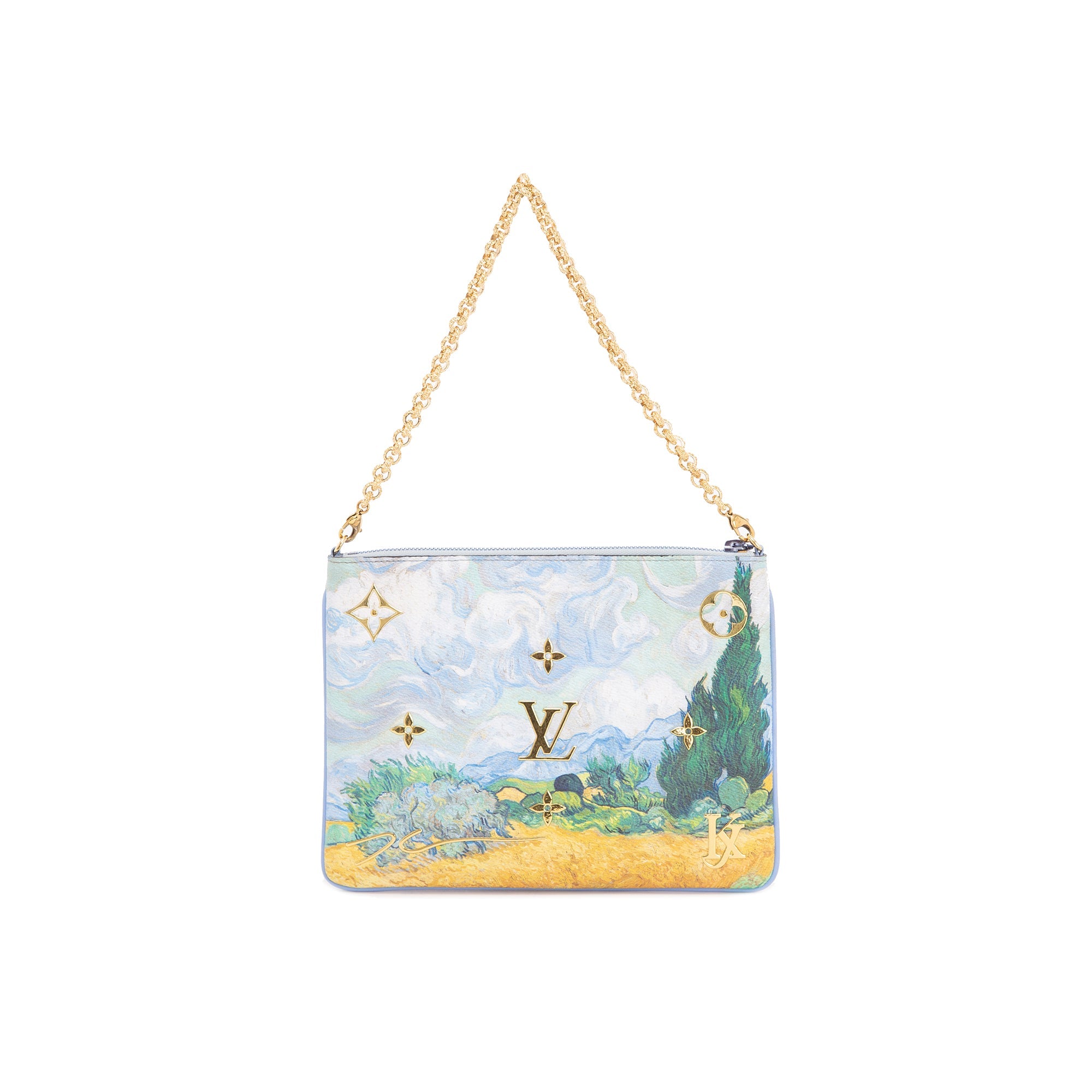 Louis Vuitton x Jeff Koons Van Gogh Pochette Clutch - Blue Shoulder Bags,  Handbags - LOU761683