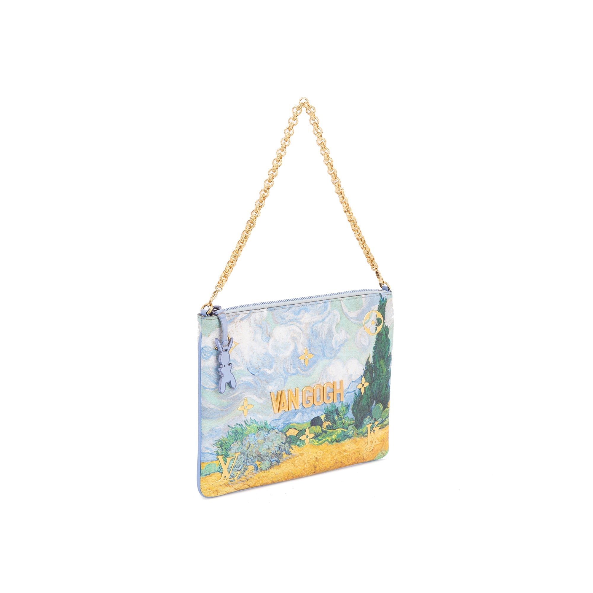 Louis Vuitton Limited Edition Coated Canvas Jeff Koons Van Gogh Keepall 50  Bandouliere Bag | Yoogi's Closet