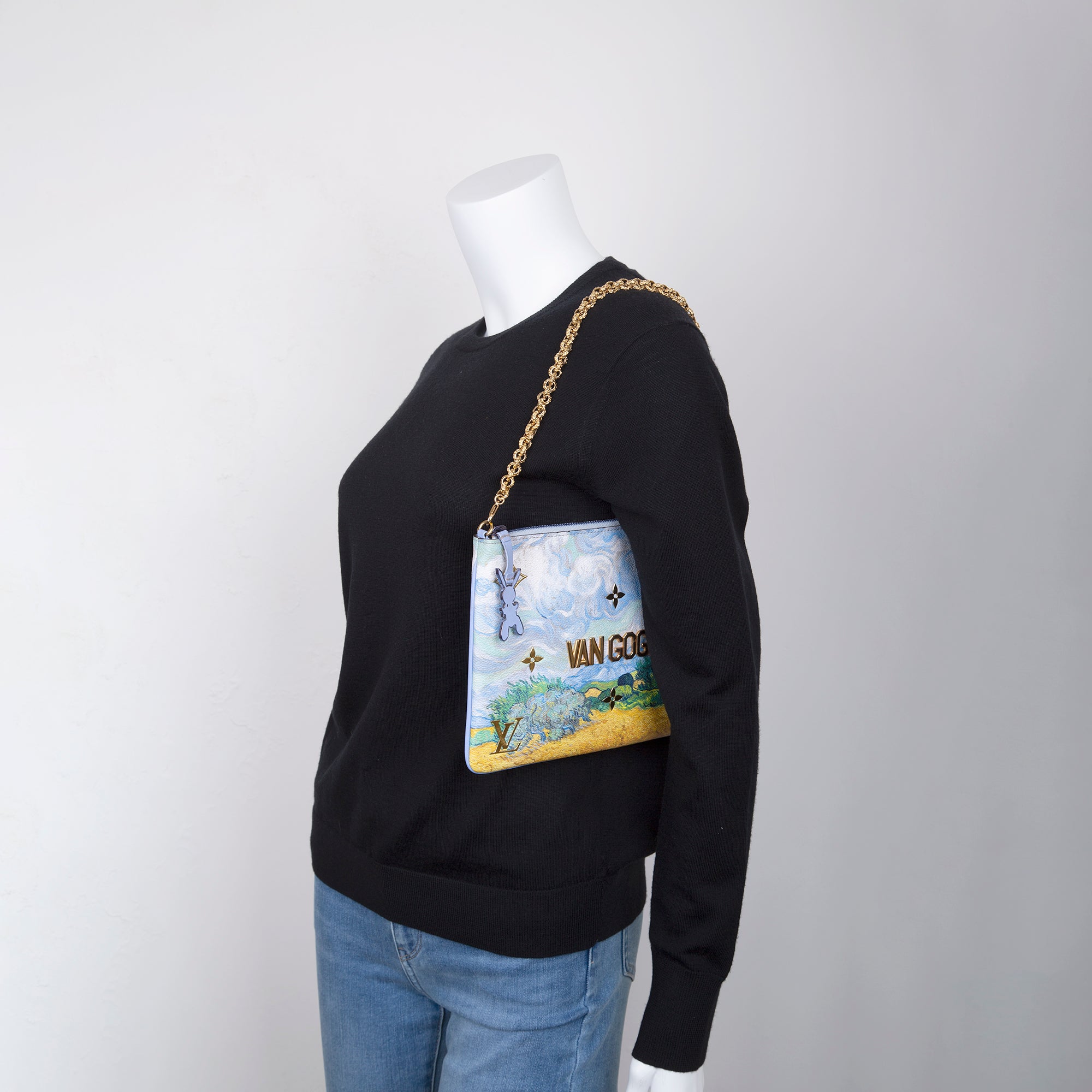 Louis Vuitton Limited Edition x Jeff Koons Masters Collection Van Gogh Pochette Clutch