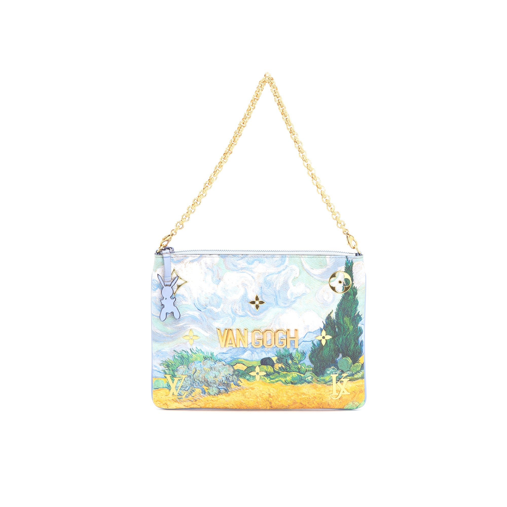 Louis Vuitton Limited Edition x Jeff Koons Masters Collection Van Gogh Pochette Clutch