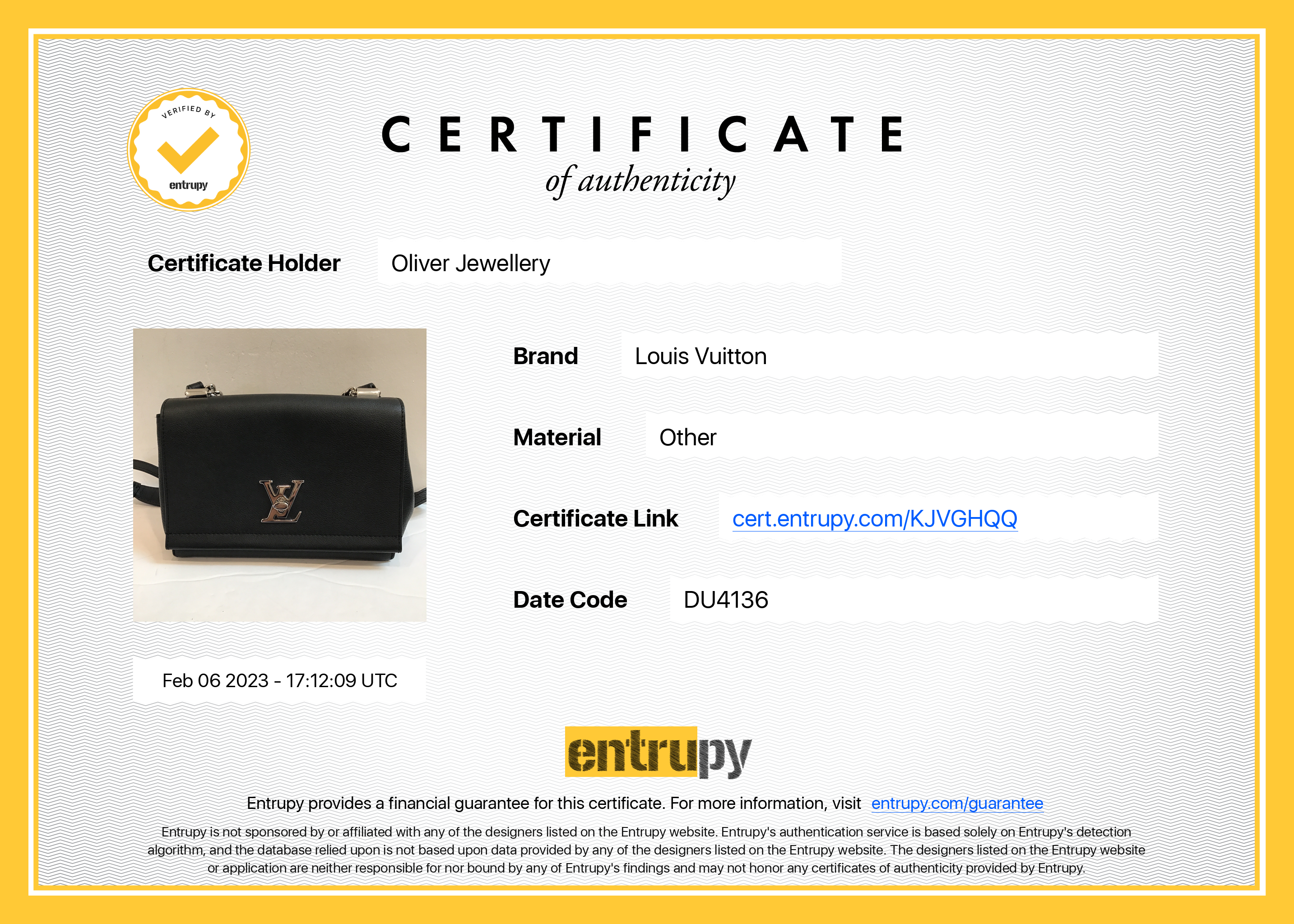 Louis Vuitton Lockme II BB Chain Bag