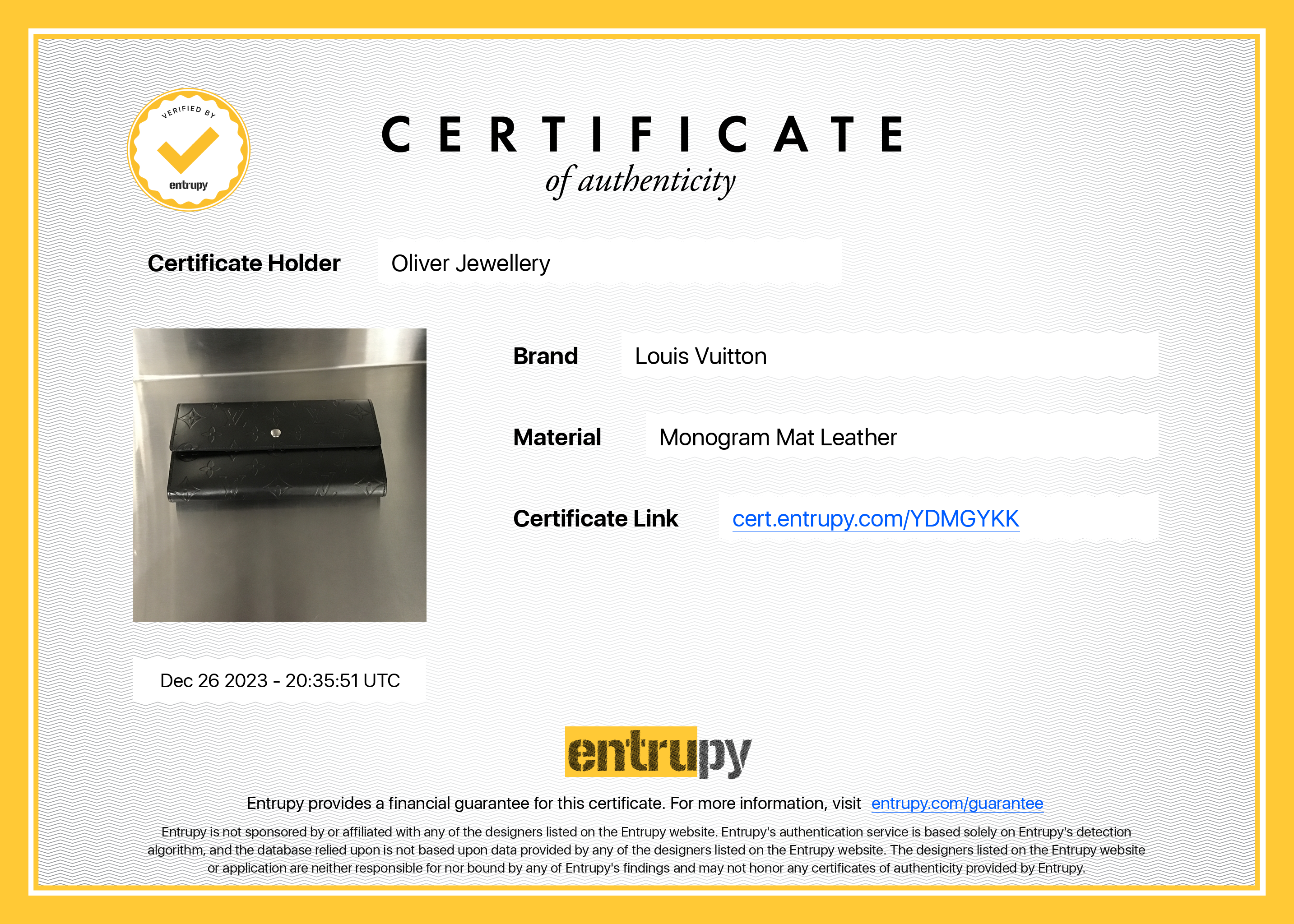 Louis Vuitton Matte Grey Monogram Vernis Leather Porte Tresor International Wallet