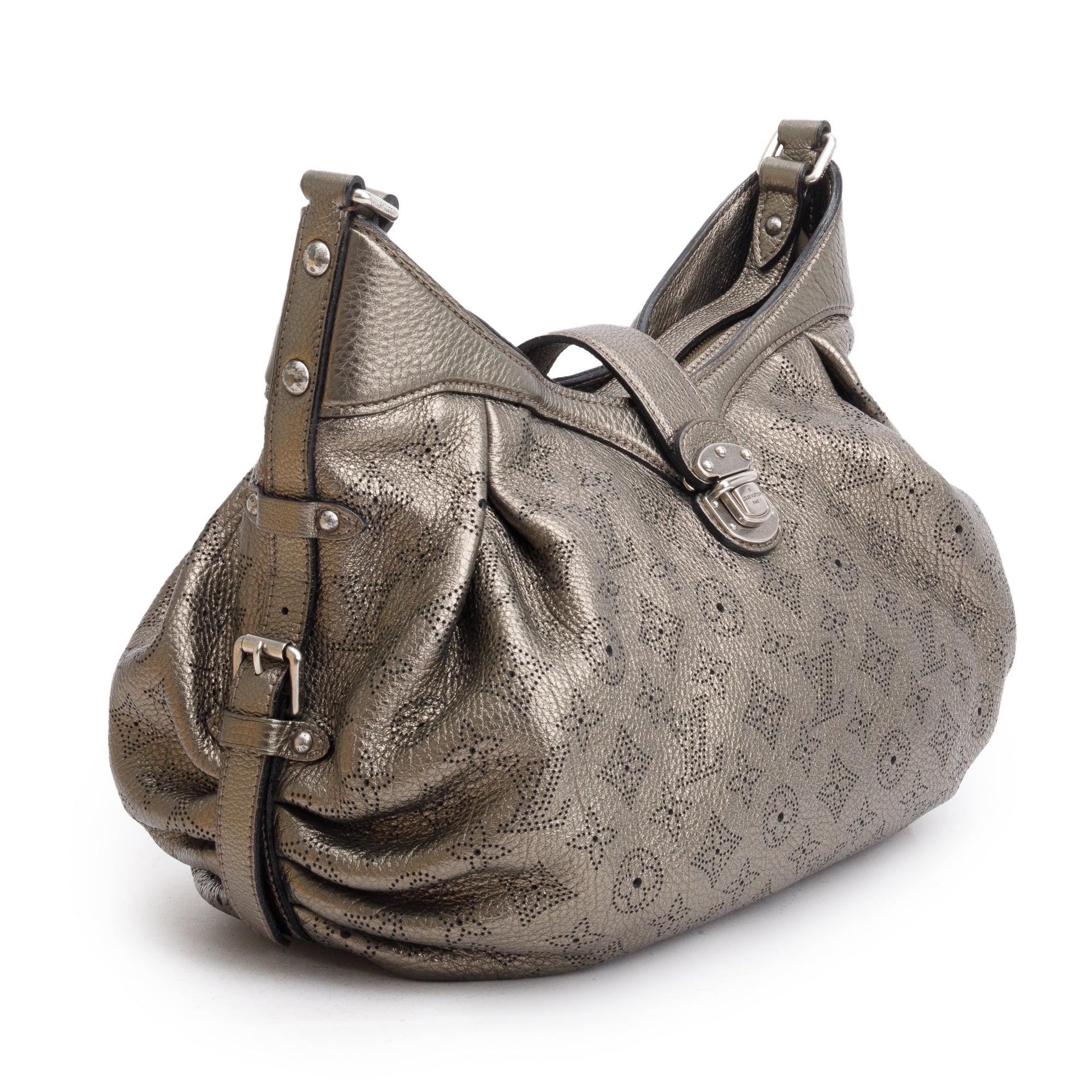 Louis Vuitton Metallic Monogram Mahina Leather XS Hobo