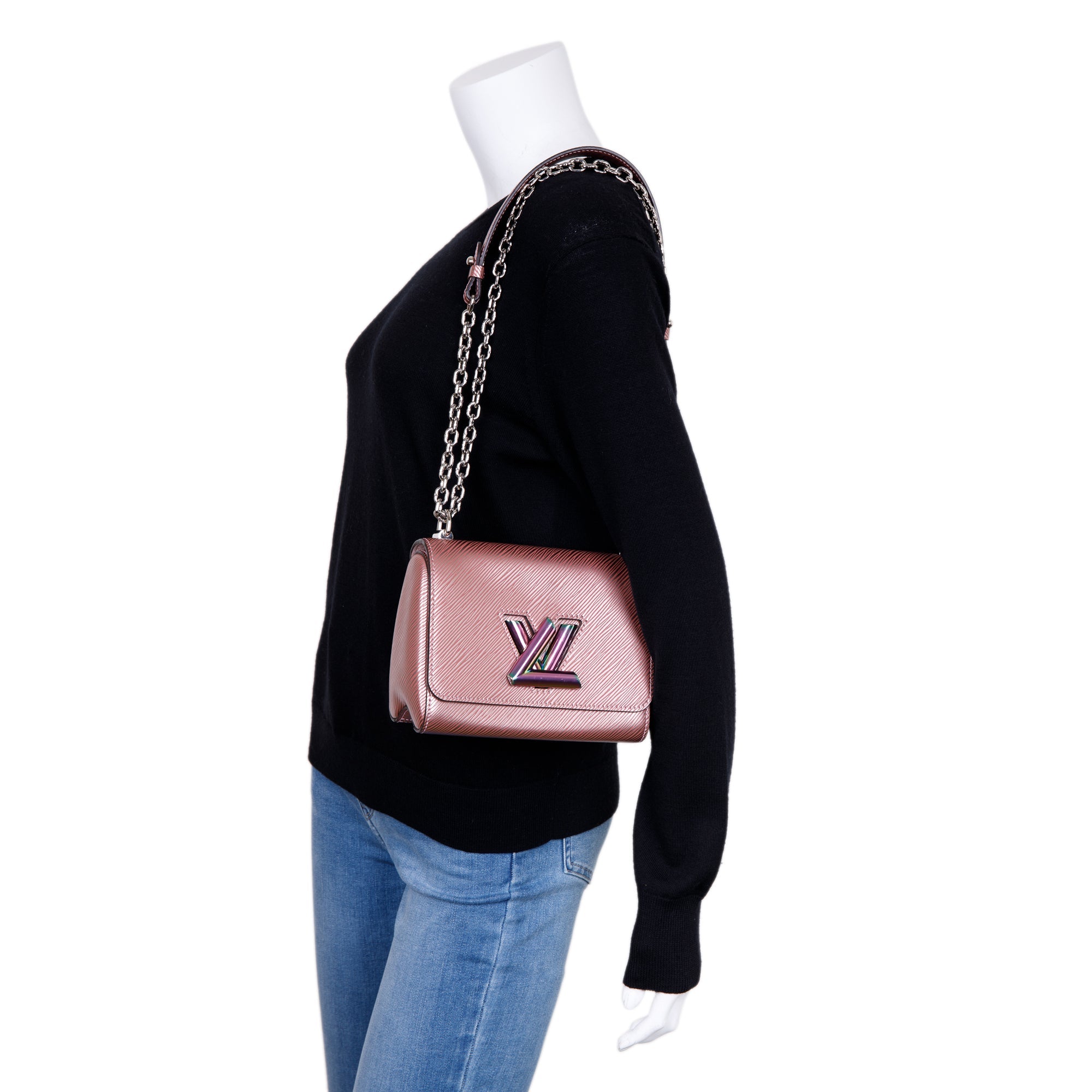 Louis Vuitton Metallic Pink Epi Scarabeo Twist PM