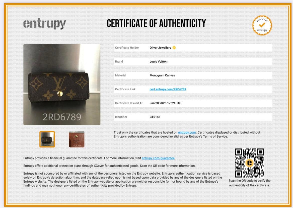 Louis Vuitton Monogram 4 Key Holder w/ Box