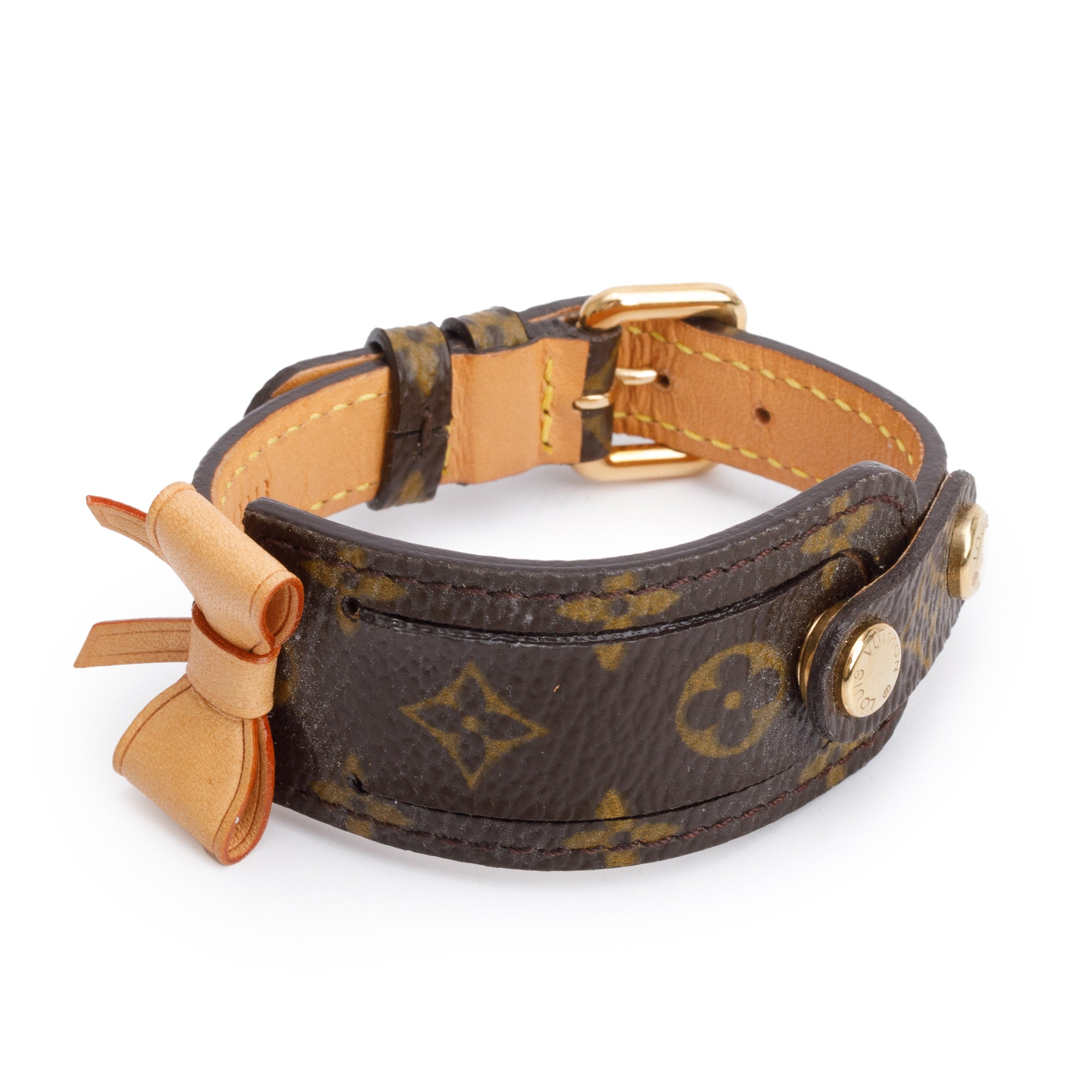Louis Vuitton Monogram Address ID Wrap Bracelet