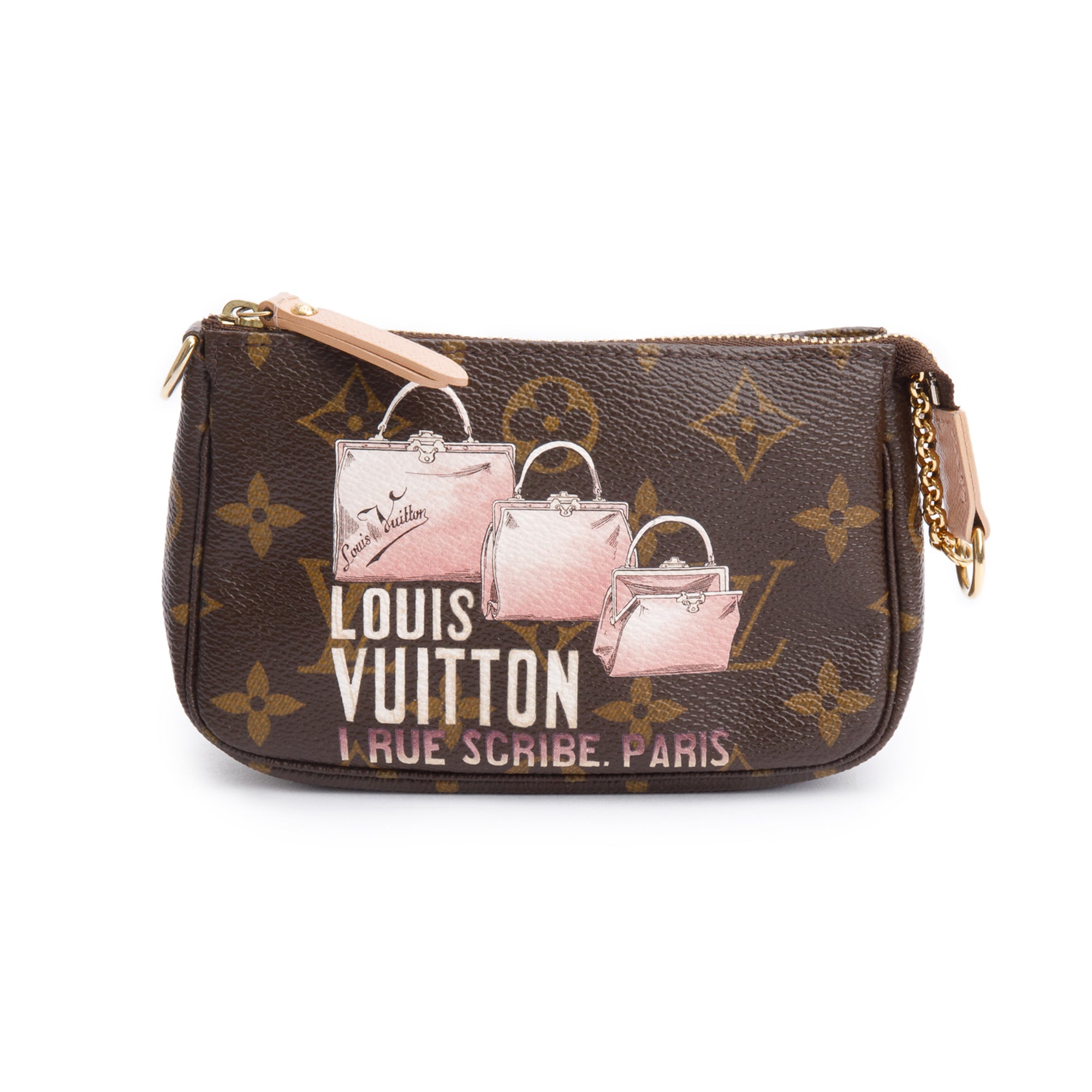 Louis Vuitton Monogram Affiche Mini Pochette Accessories w/ Box