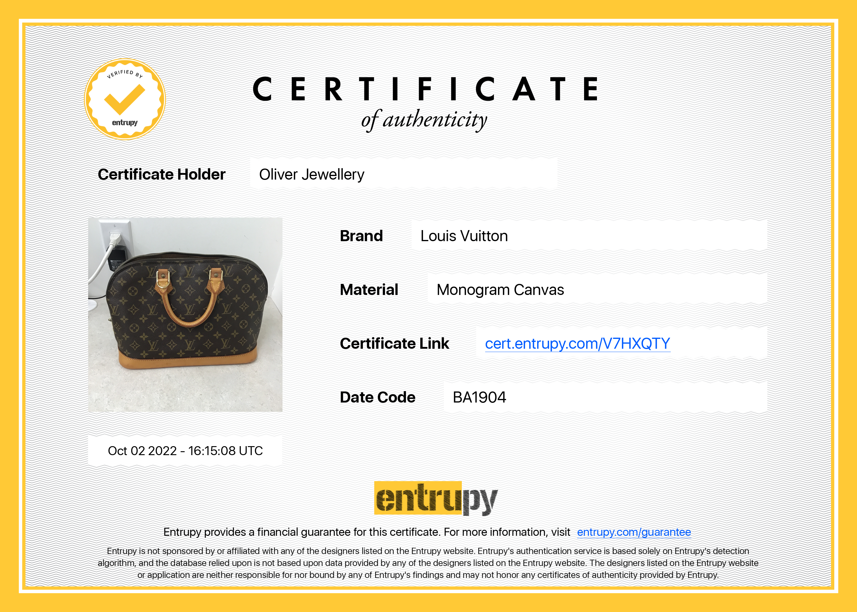 Louis Vuitton Monogram Alma PM