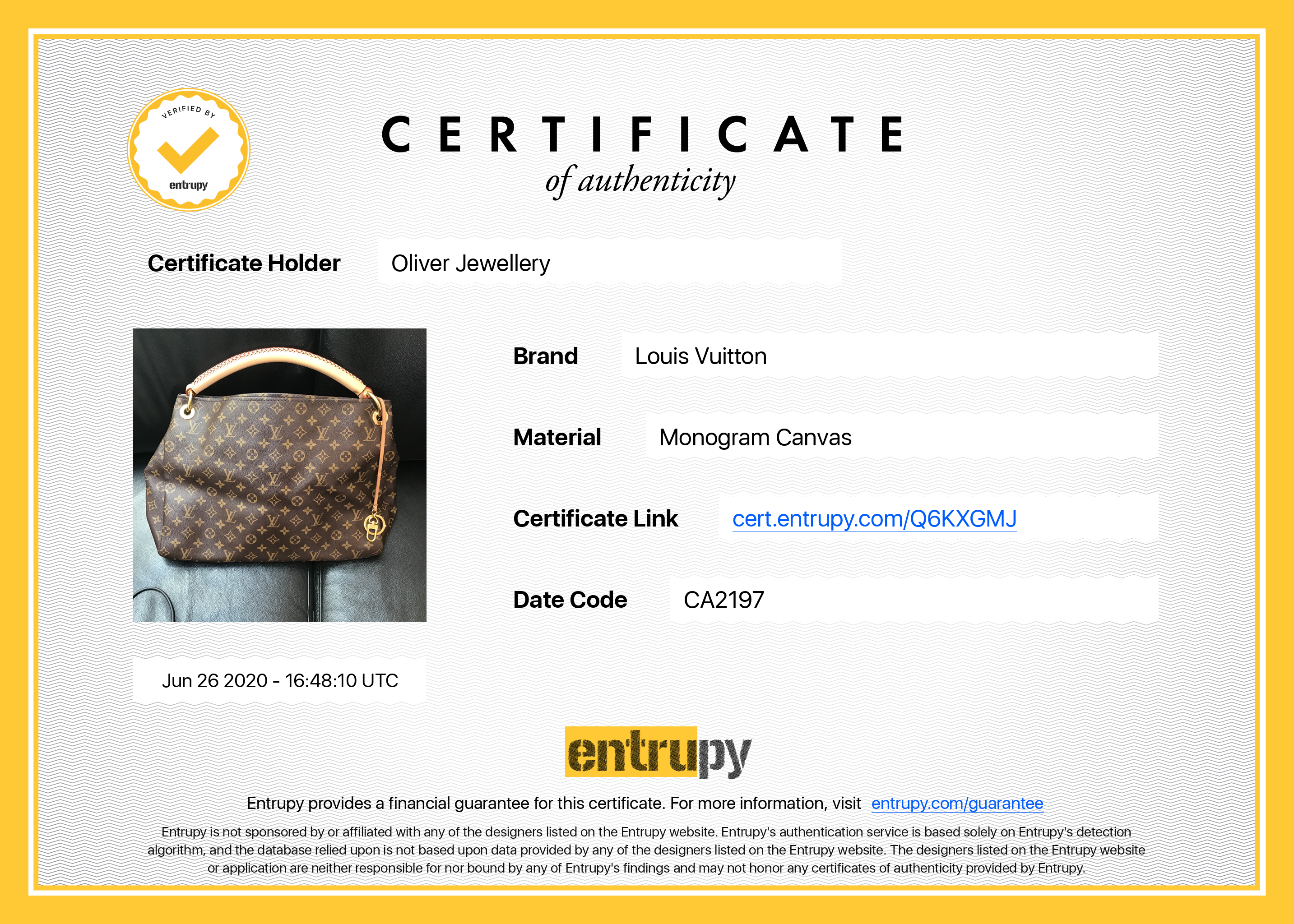 Louis Vuitton Monogram Artsy MM