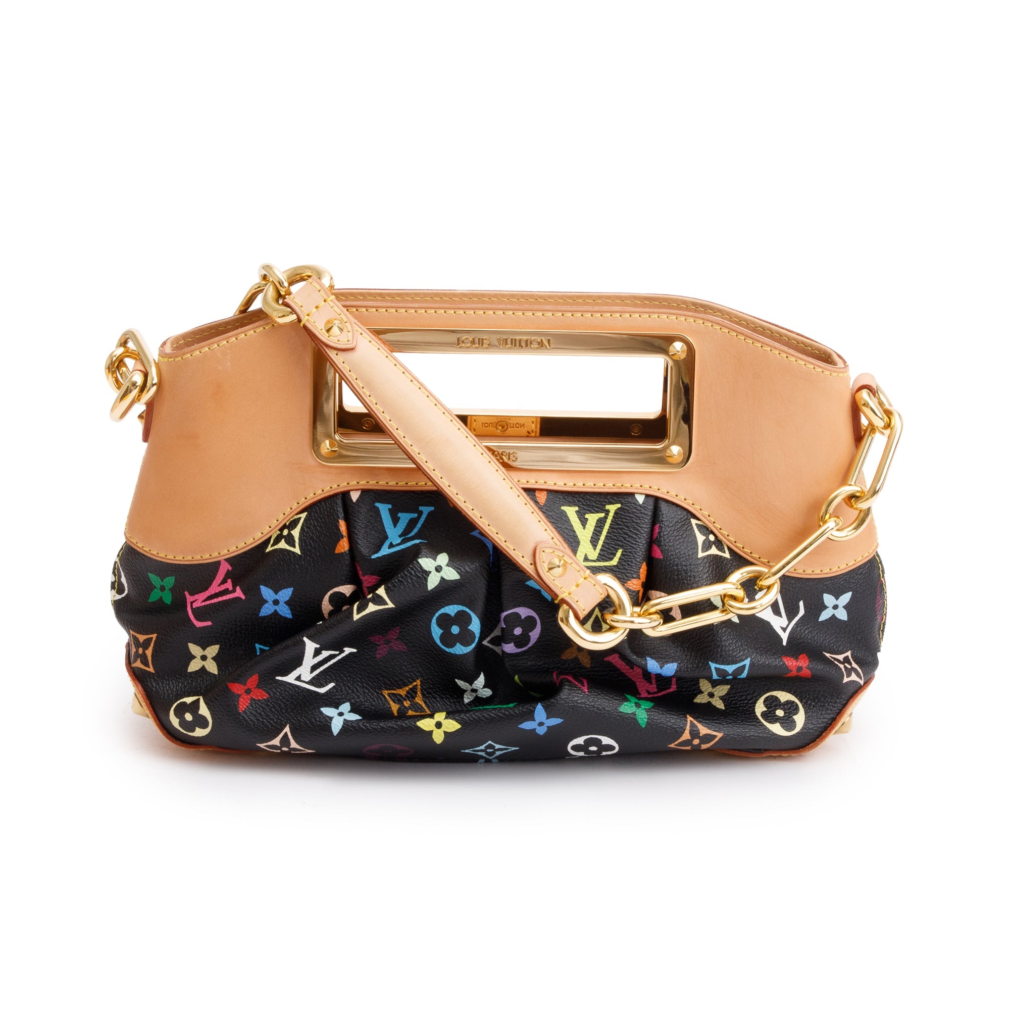 Louis Vuitton Monogram Black Multicolore Judy PM w/ Box