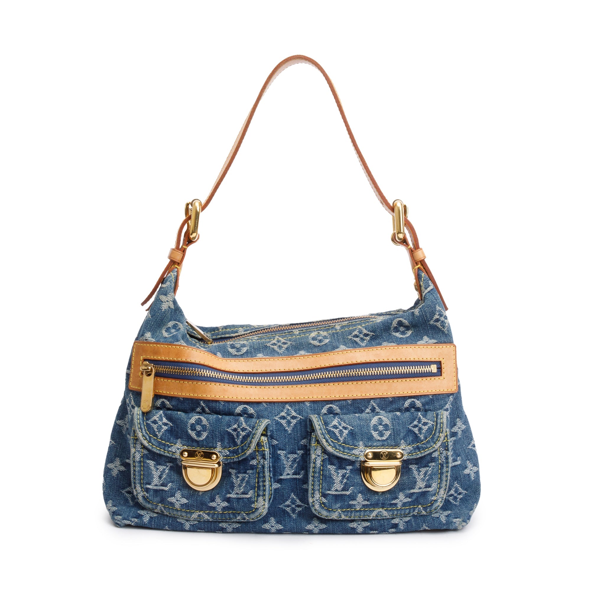 Louis Vuitton Monogram Blue Denim Baggy PM