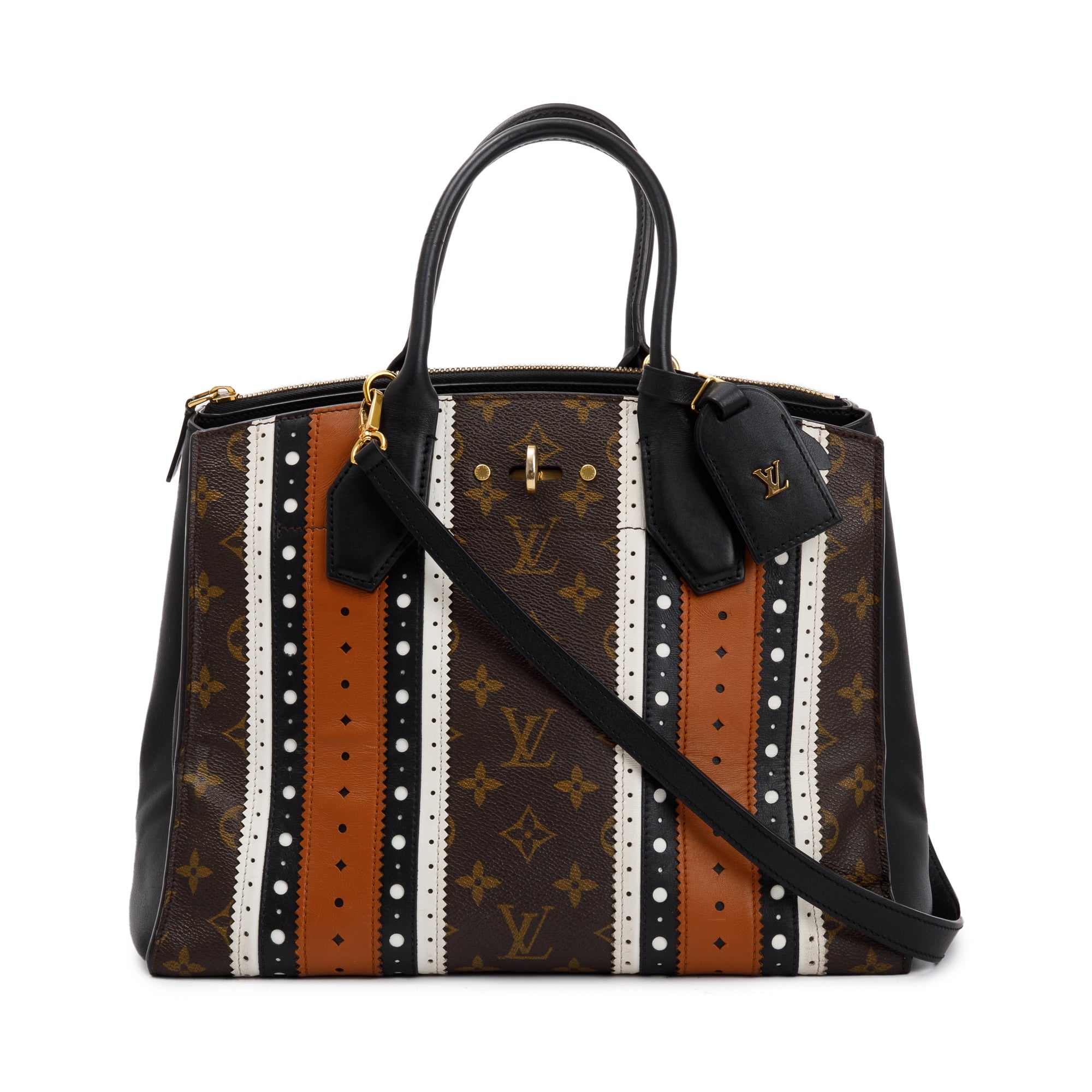 Louis Vuitton Monogram Brogue City Steamer MM w/ Strap