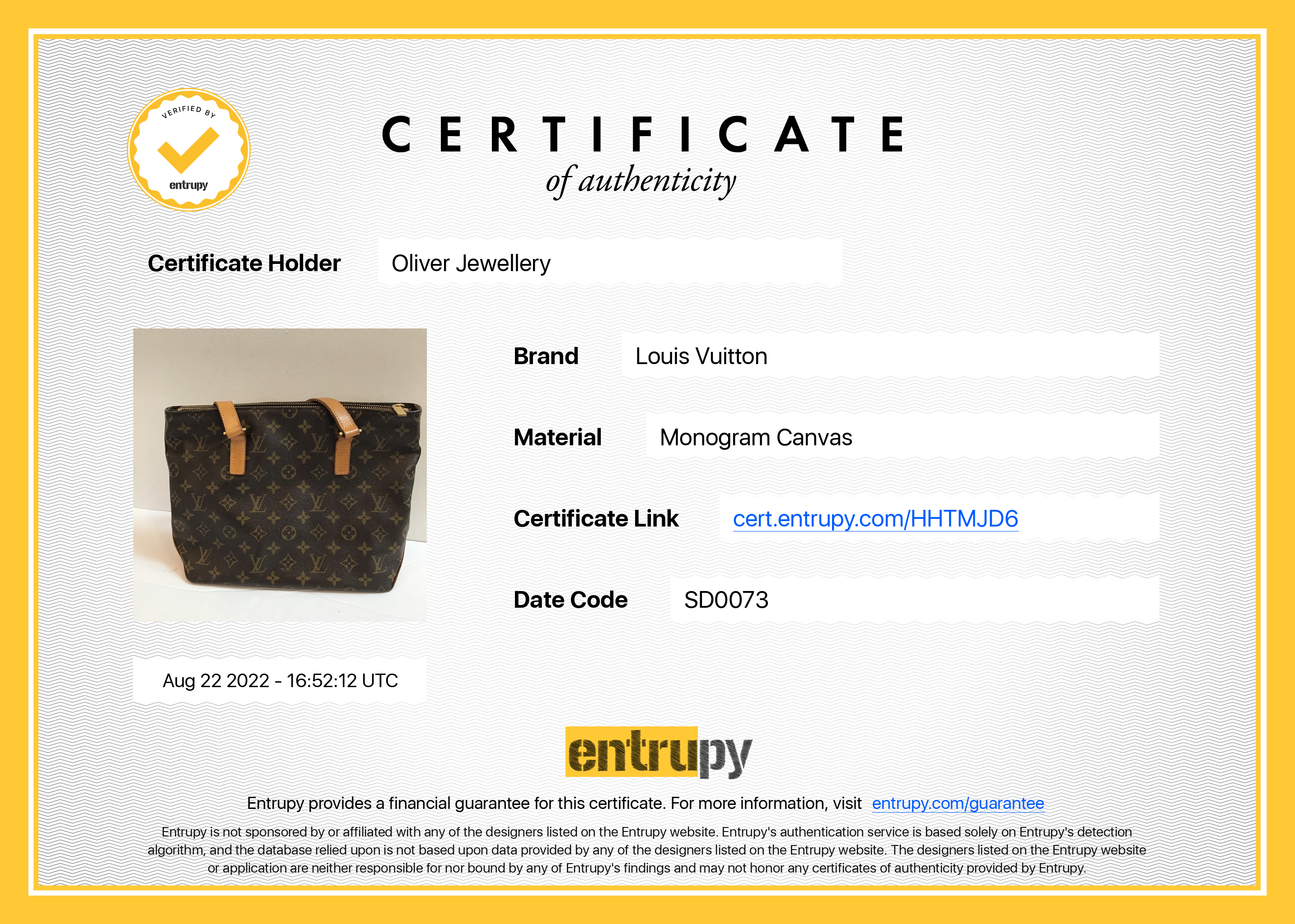 Louis Vuitton Monogram Cabas Piano Tote