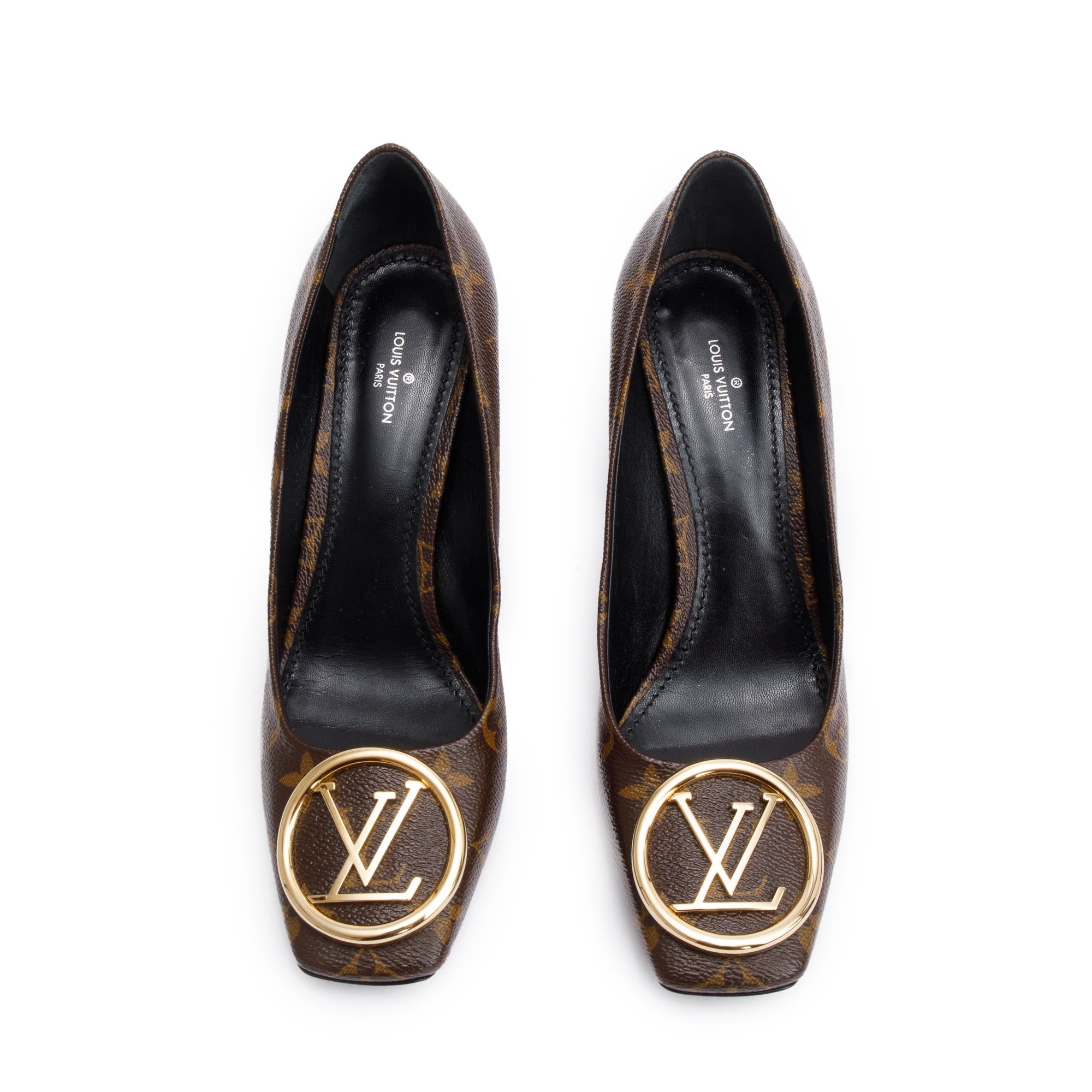 Louis Vuitton Monogram Canvas LV Madeleine Pumps, Size 39.5