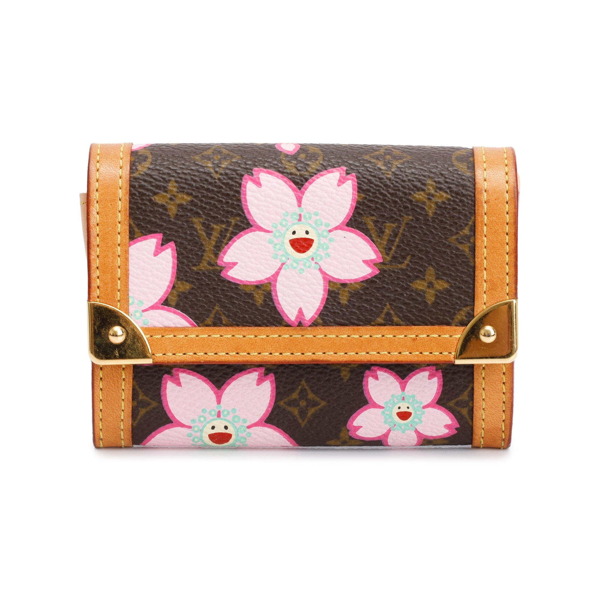 Louis Vuitton Monogram Cherry Blossom Porte-Monnaie Coin Purse