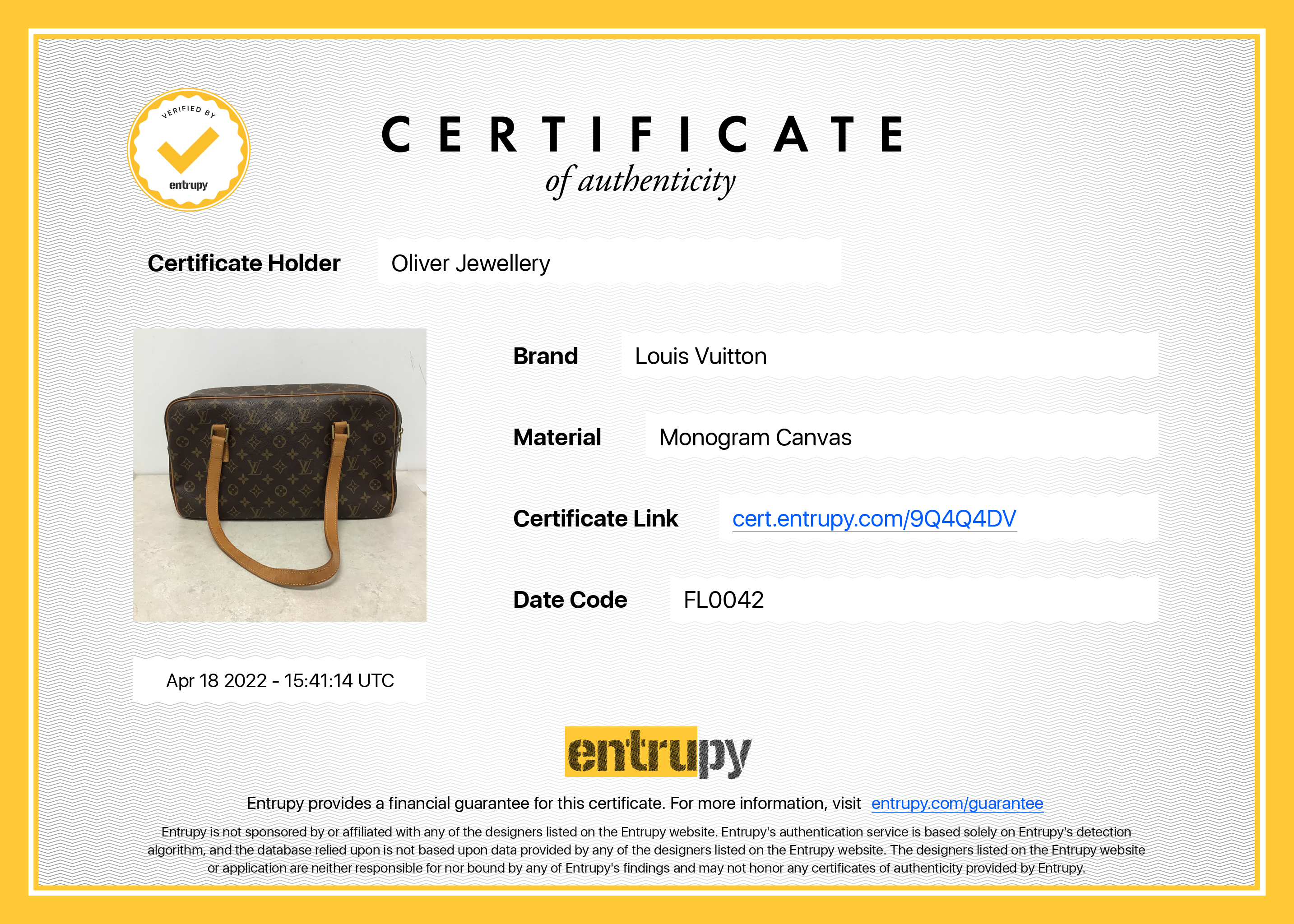 Louis Vuitton Monogram Cite GM