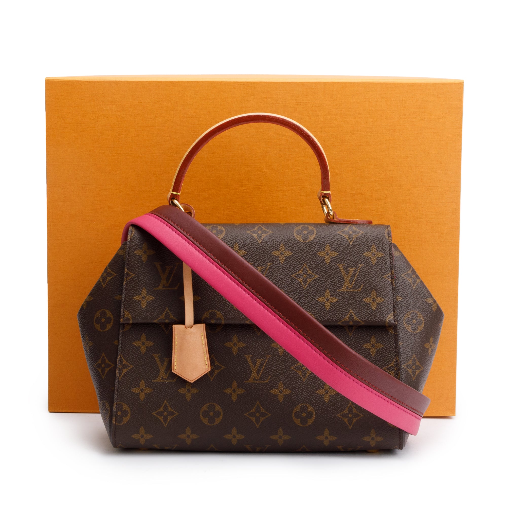 Louis Vuitton Monogram Cluny BB w/ Strap & Box