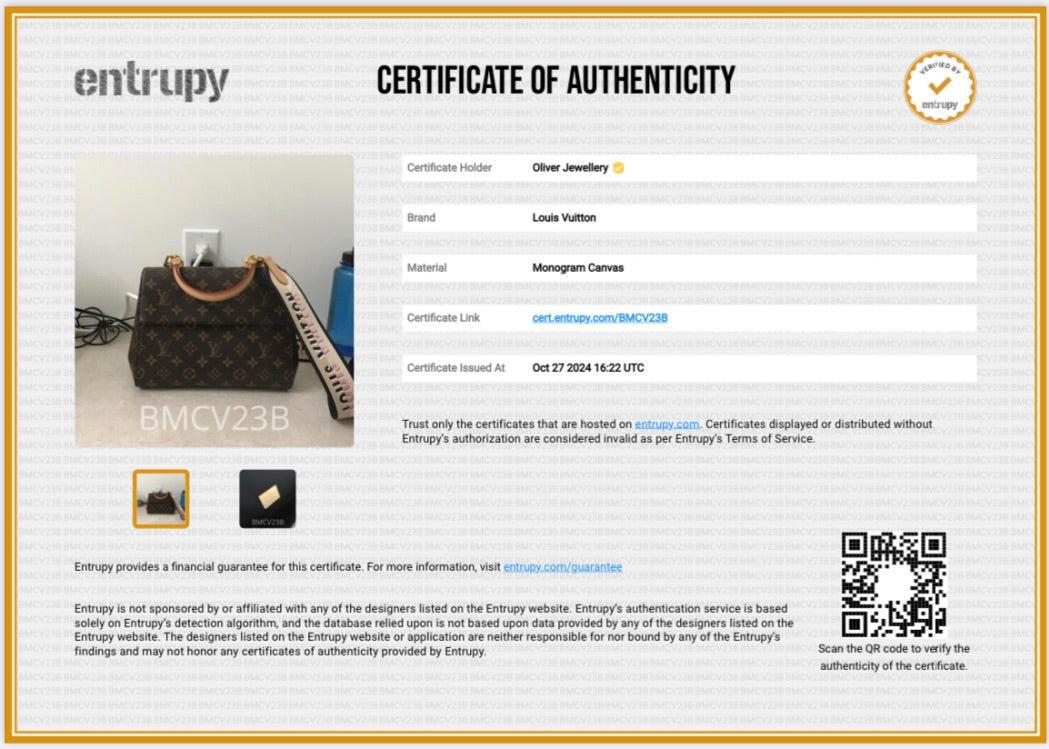 Louis Vuitton Monogram Cluny BB w/ Strap, Box & Receipt