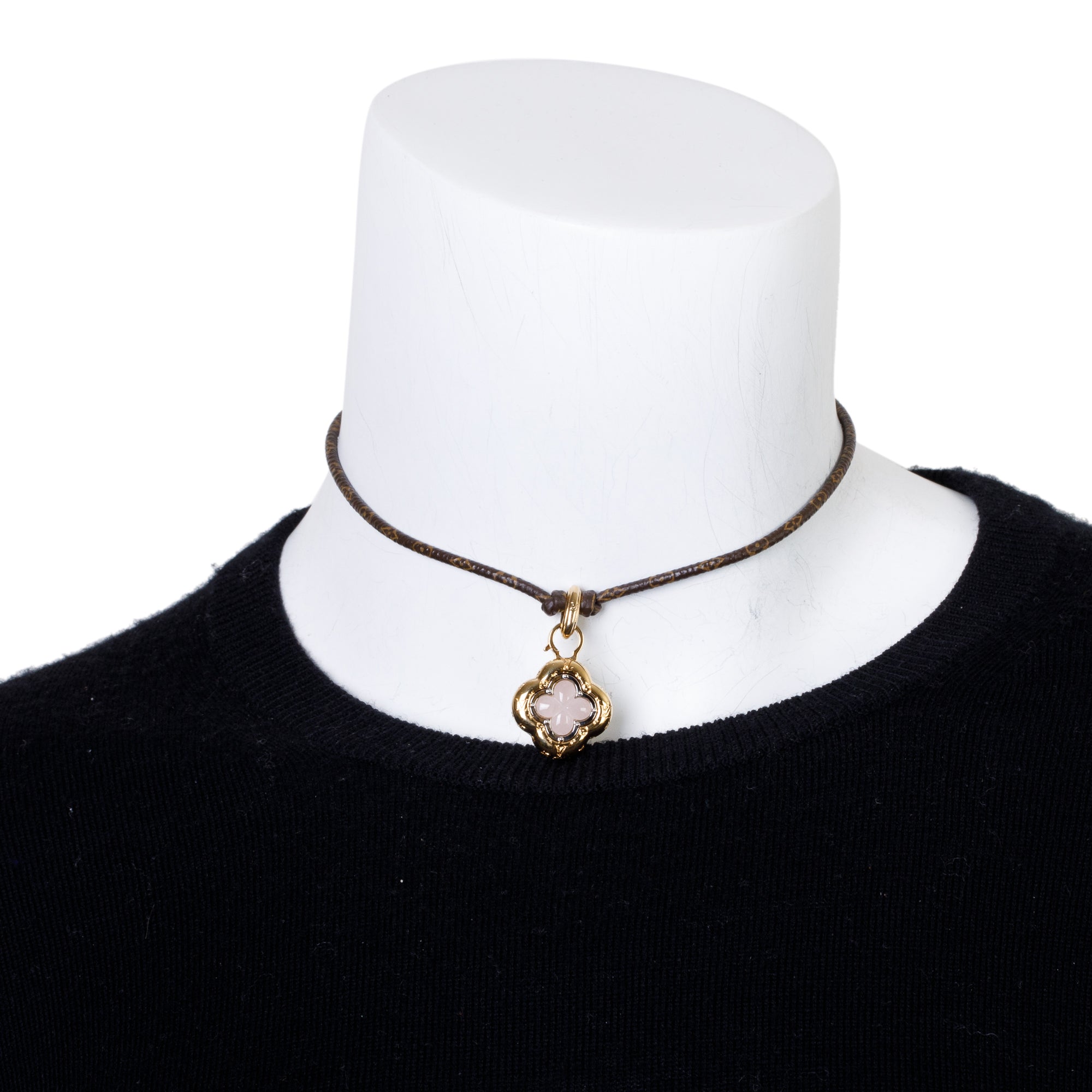 Louis Vuitton Monogram Collier Code Into Me Choker Necklace