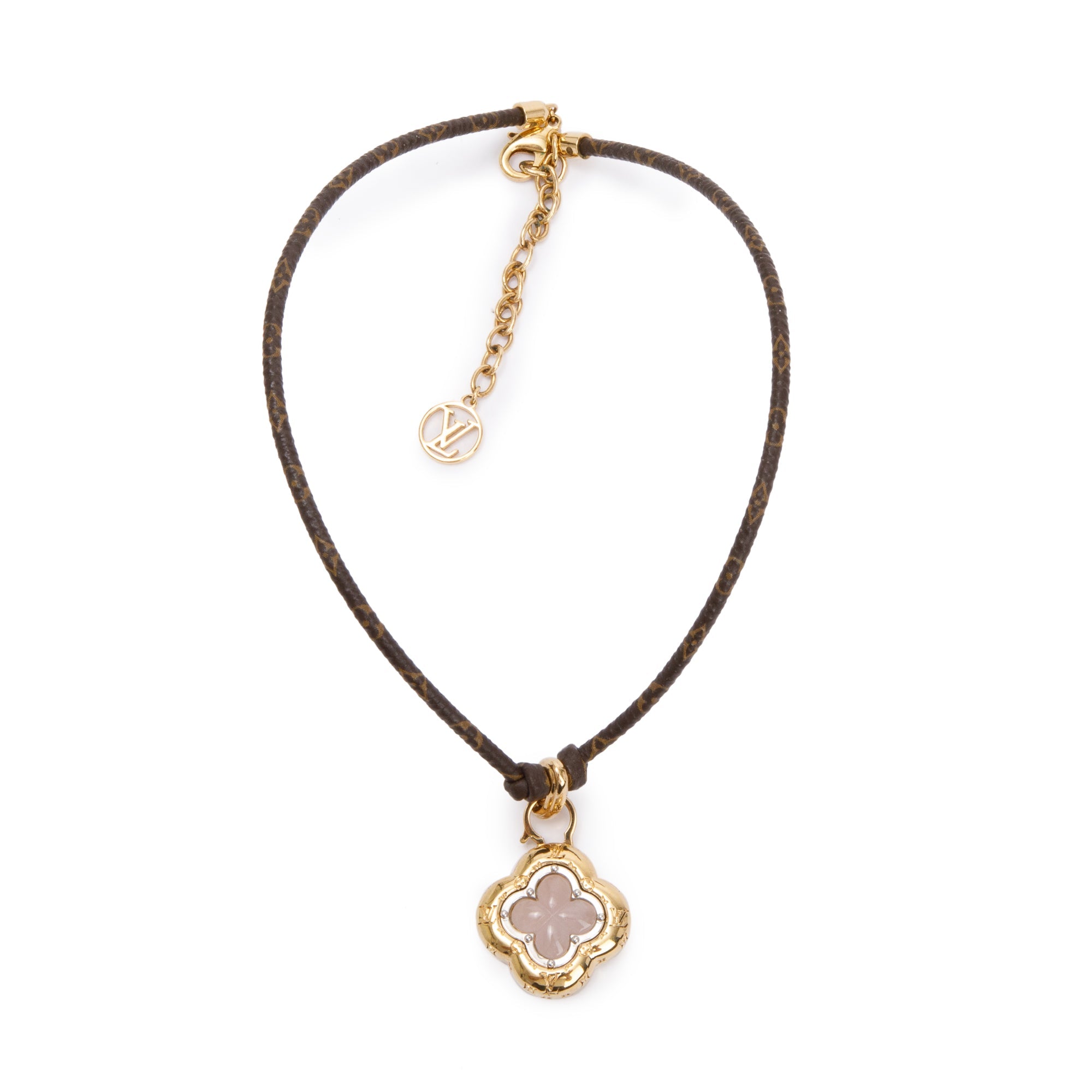 Louis Vuitton Monogram Collier Code Into Me Choker Necklace