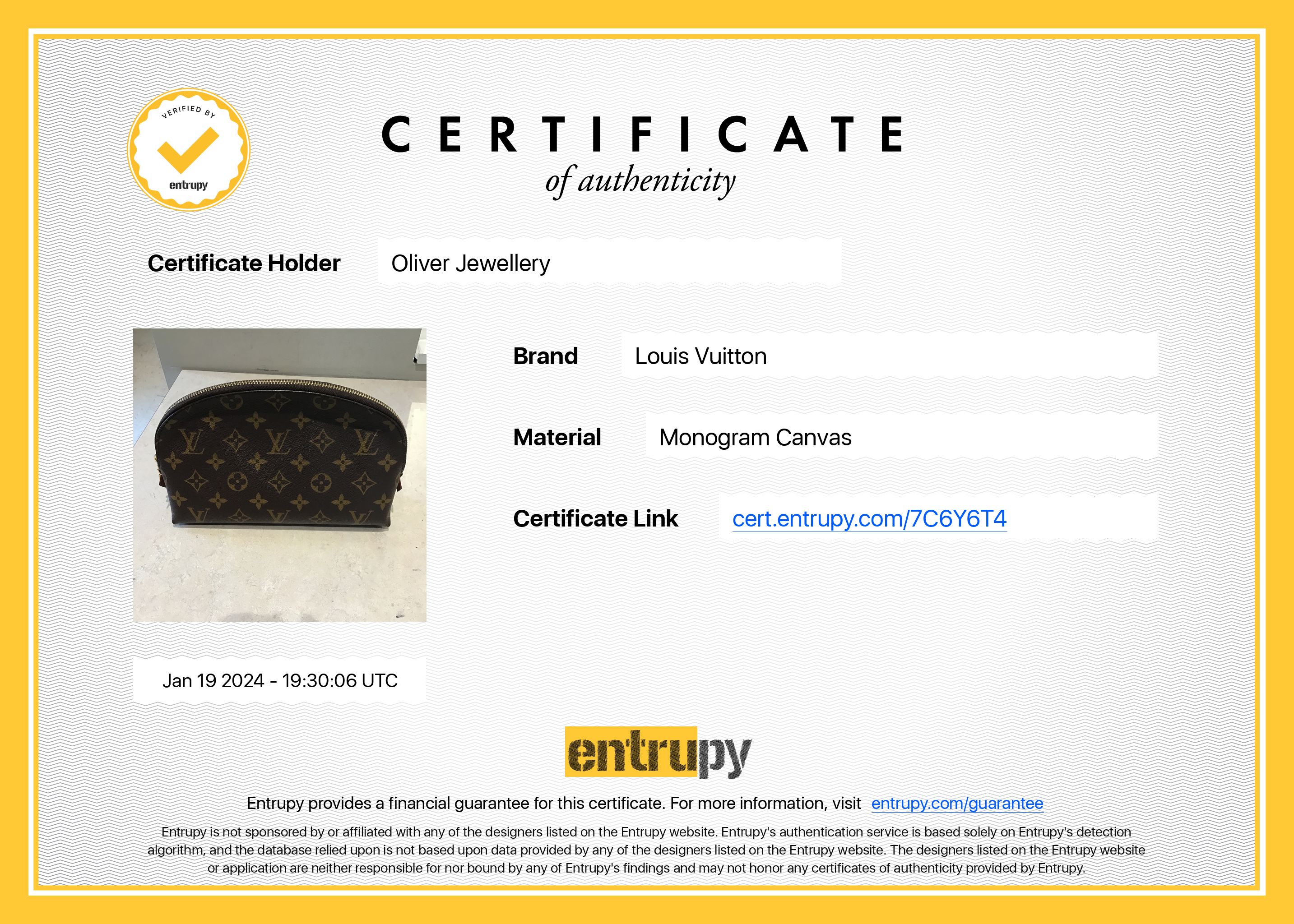 Louis Vuitton Monogram Cosmetic Pouch GM