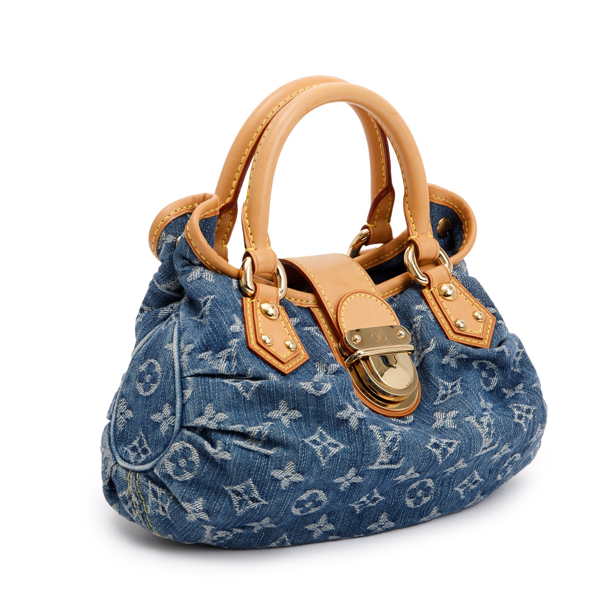 Louis Vuitton Monogram Denim Small Pleaty Bag