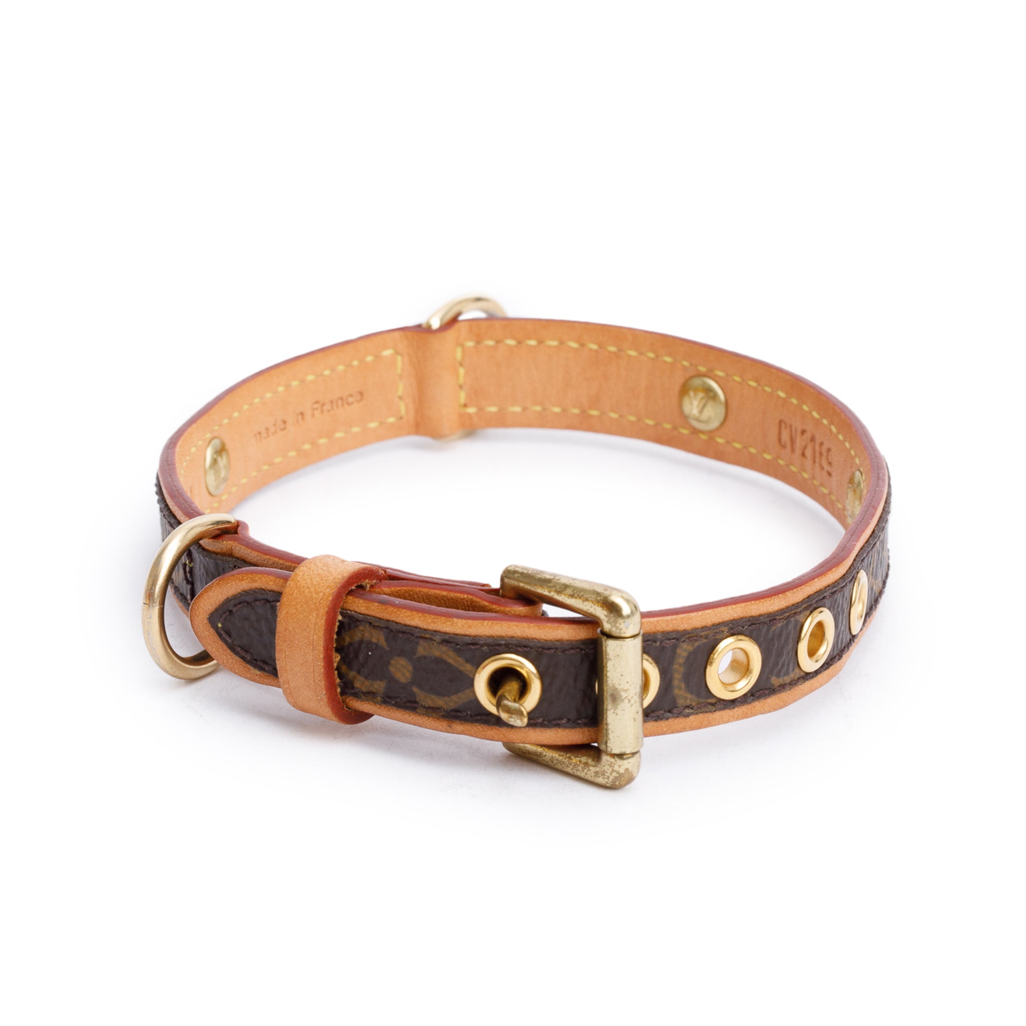 Louis Vuitton Monogram Dog Collar PM